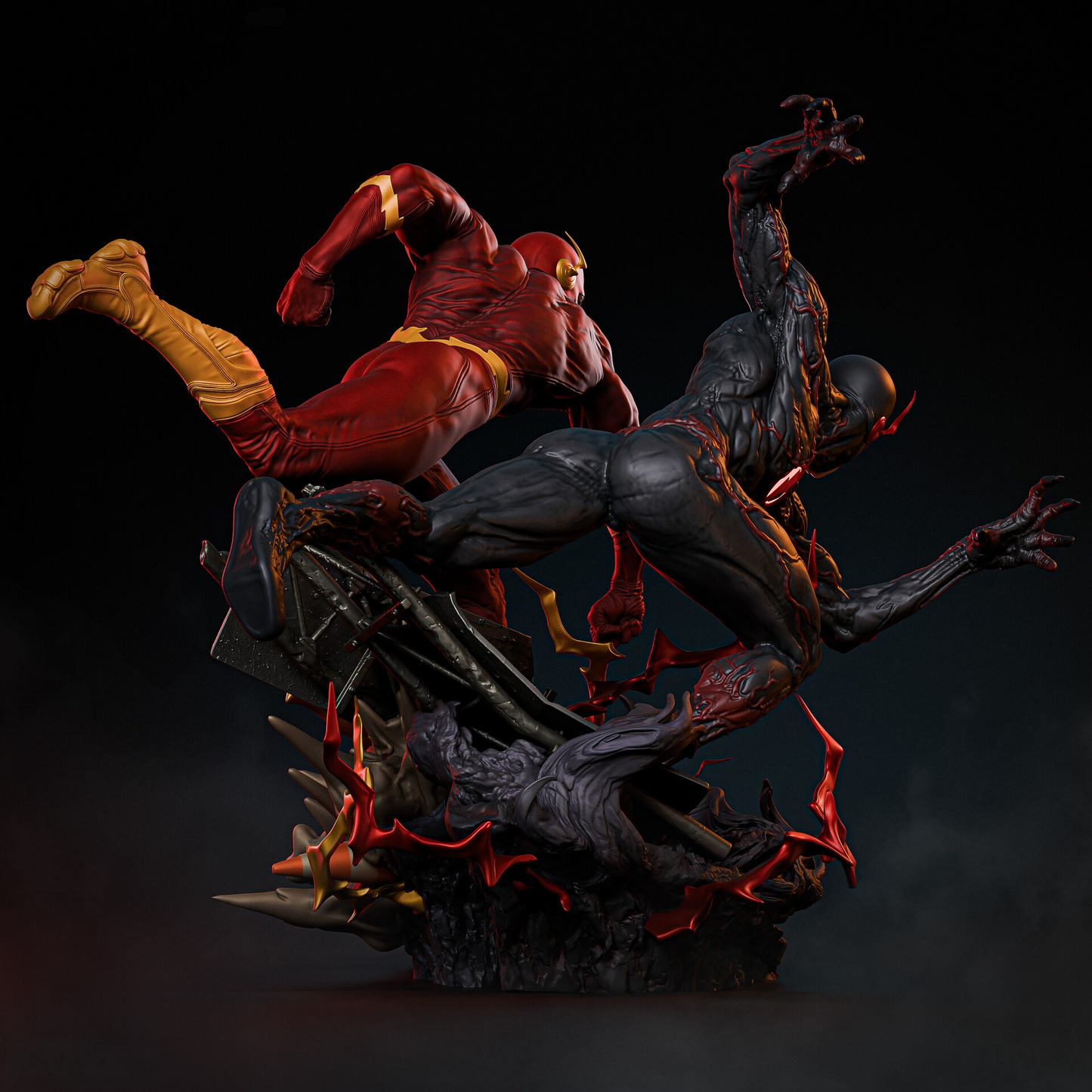Flash vs BlackFlash 1/8 Scale