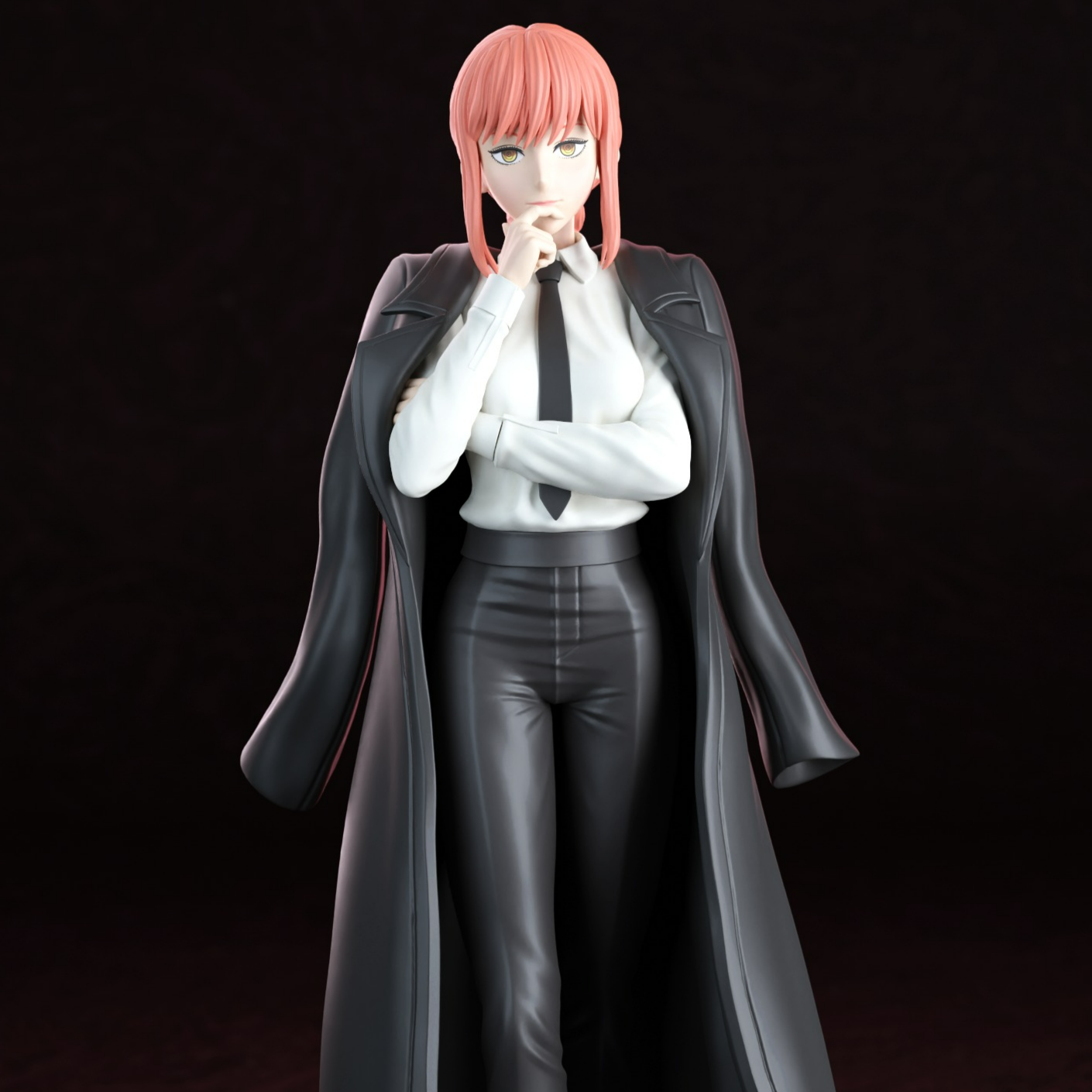 1426 Makima Special Edition - Chainsaw Man - STL 3D Print Files - 3D Printed Garage Kit ガレージキット Resin Model Scale Figure フィギュア