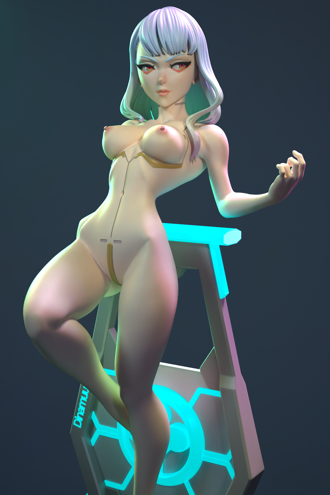 1306 Lucy Special Edition - Cyberpunk: Edgerunners - STL 3D Print Files - 3D Printed Garage Kit ガレージキット Resin Model Scale Figure フィギュア