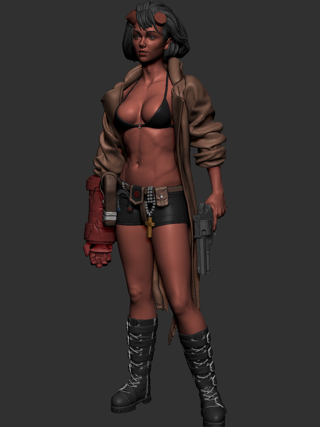 1428 HELLGIRL Special Edition - STL 3D Print Files - 3D Printed Garage Kit ガレージキット Resin Model Scale Figure フィギュア