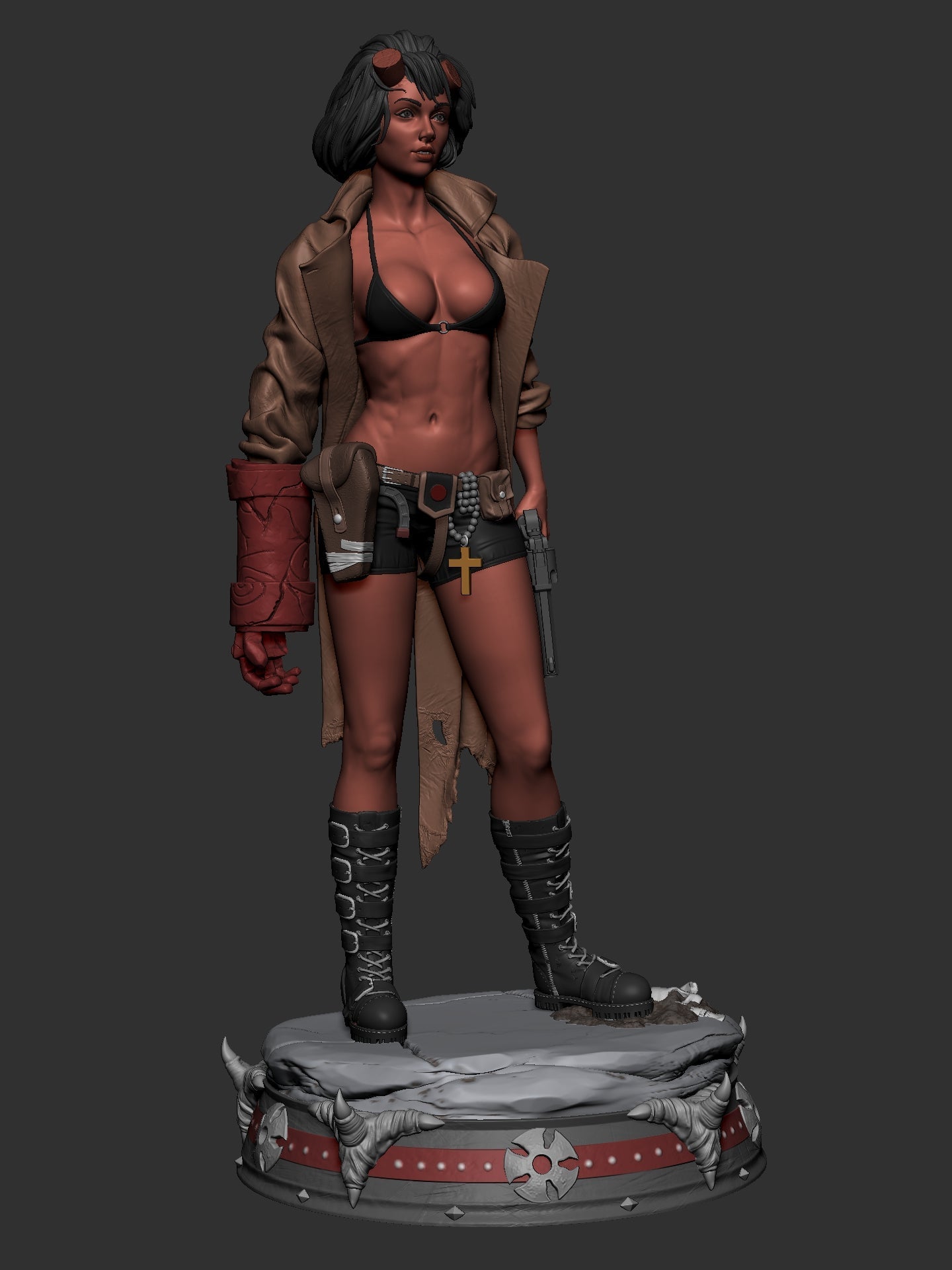 1428 HELLGIRL Special Edition - STL 3D Print Files - 3D Printed Garage Kit ガレージキット Resin Model Scale Figure フィギュア