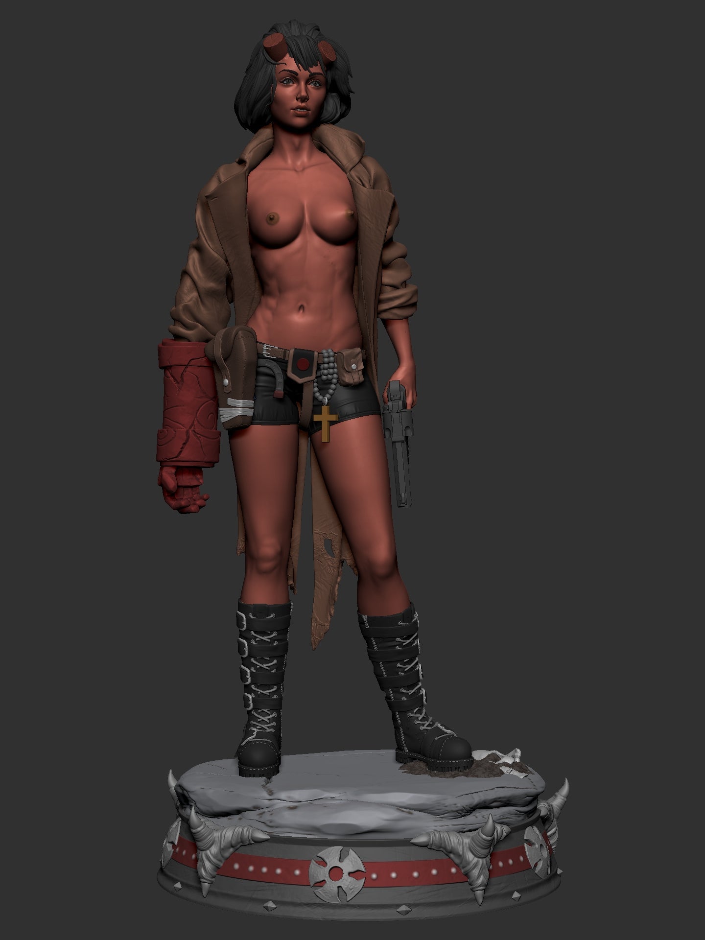1428 HELLGIRL Special Edition - STL 3D Print Files - 3D Printed Garage Kit ガレージキット Resin Model Scale Figure フィギュア