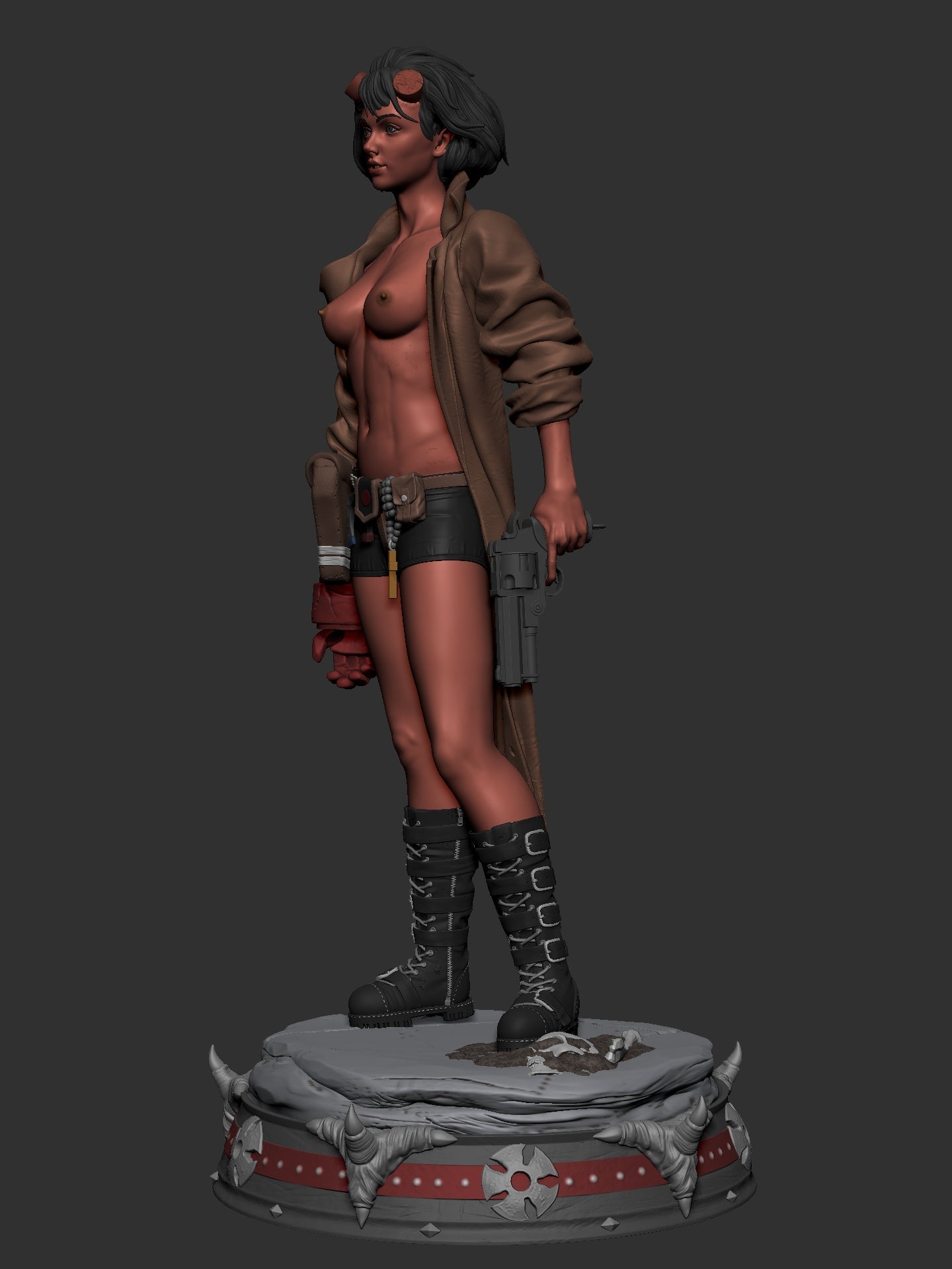1428 HELLGIRL Special Edition - STL 3D Print Files - 3D Printed Garage Kit ガレージキット Resin Model Scale Figure フィギュア
