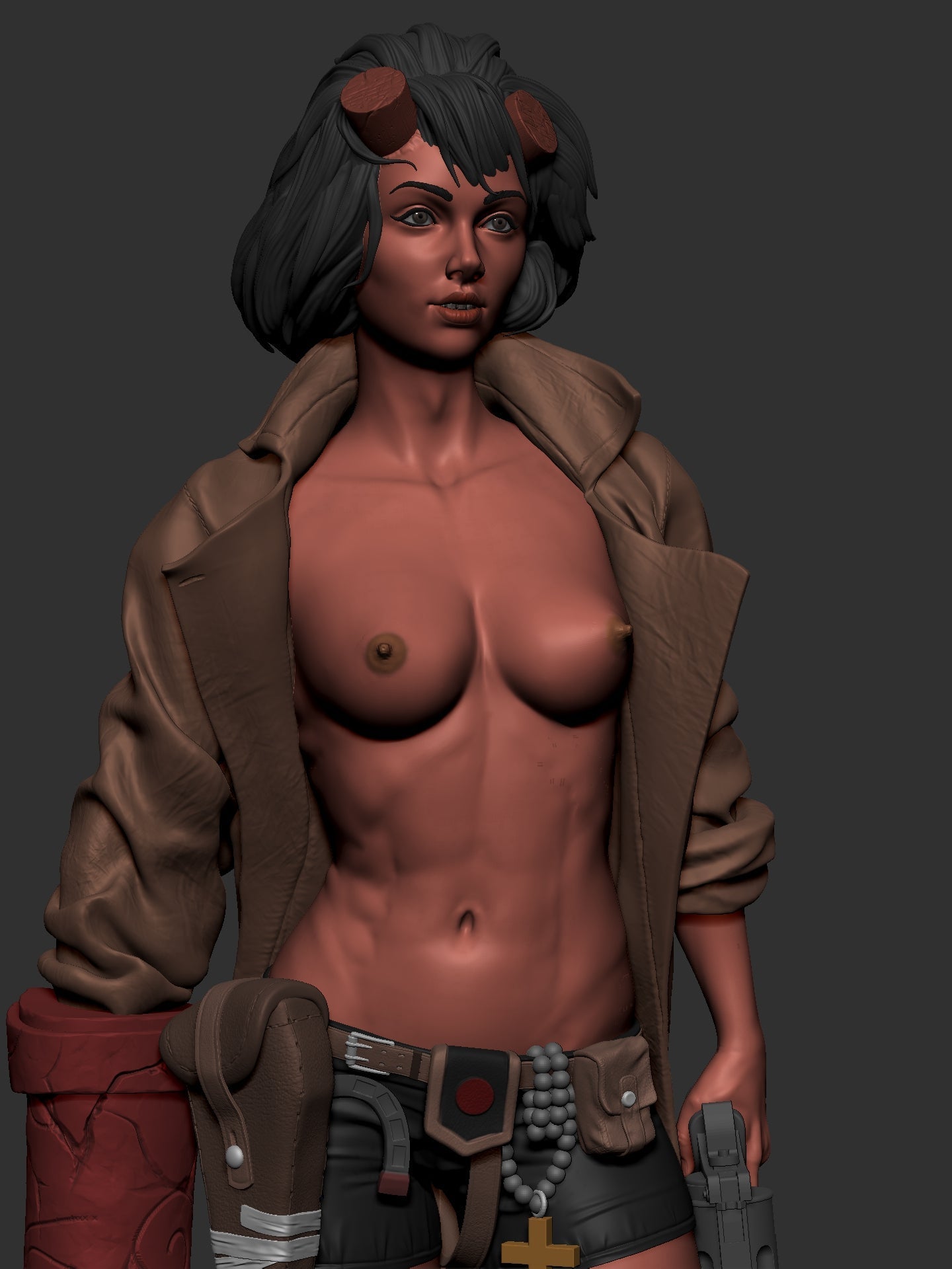 1428 HELLGIRL Special Edition - STL 3D Print Files - 3D Printed Garage Kit ガレージキット Resin Model Scale Figure フィギュア