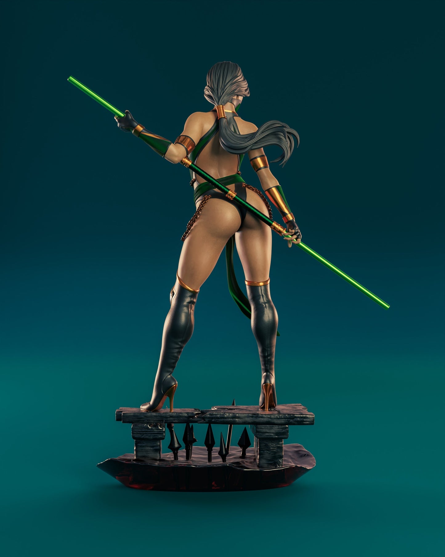 Jade Special Edition - Mortal Kombat 1/8 Scale - 3D Printed Garage Kit ガレージキット Resin Model Scale Figure フィギュア