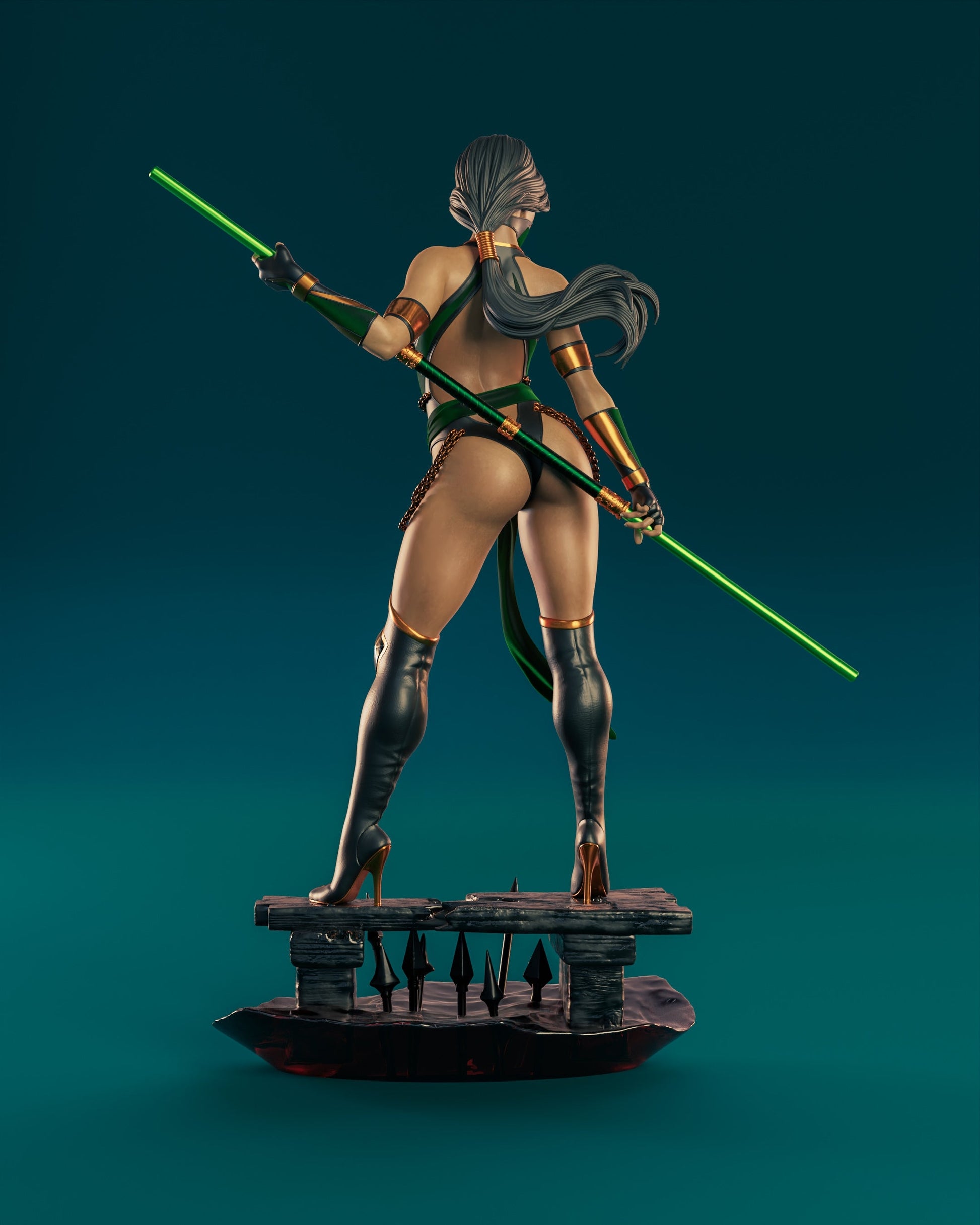 Jade Special Edition - Mortal Kombat 1/8 Scale - 3D Printed Garage Kit ガレージキット Resin Model Scale Figure フィギュア