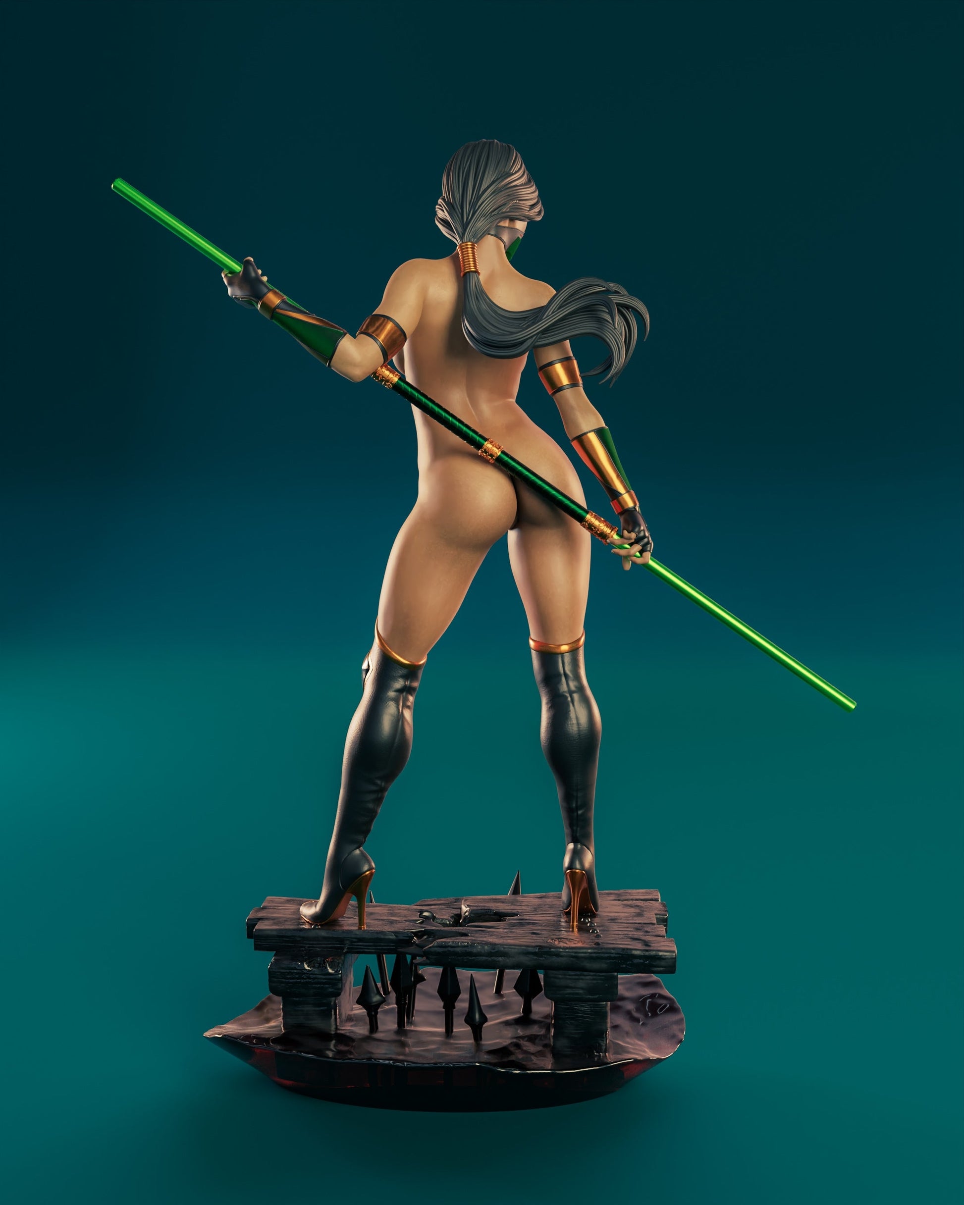 Jade Special Edition - Mortal Kombat 1/8 Scale - 3D Printed Garage Kit ガレージキット Resin Model Scale Figure フィギュア