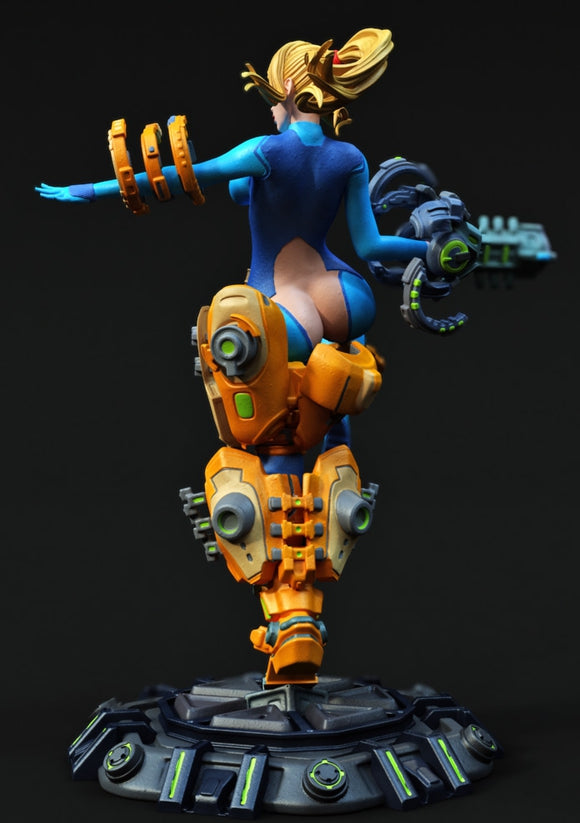 Samus Aran Special Edition - STL 3D Print Files - 3D Printed Garage Kit ガレージキット Resin Model Scale Figure フィギュア