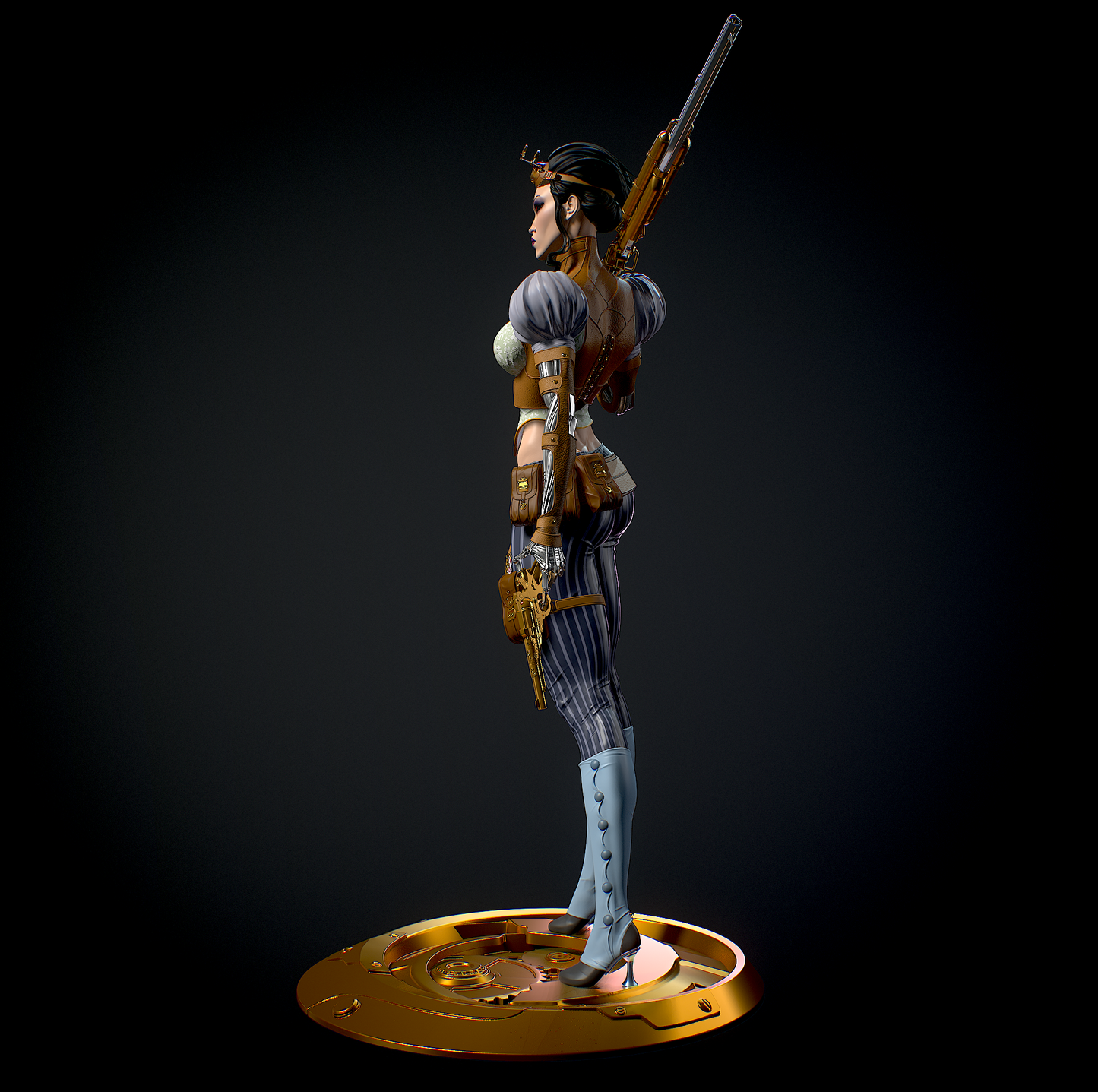 Lady Mechanika Special Edition - STL 3D Print Files - 3D Printed Garage Kit ガレージキット Resin Model Scale Figure フィギュア