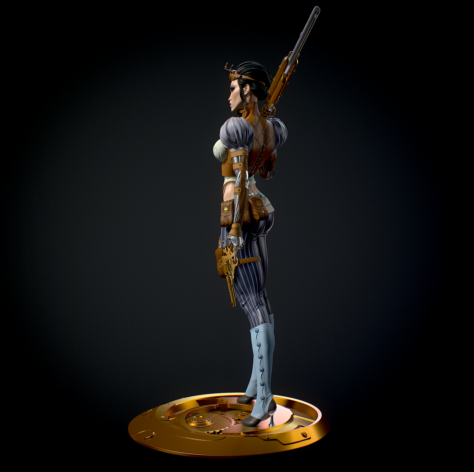 Lady Mechanika Special Edition - STL 3D Print Files - 3D Printed Garage Kit ガレージキット Resin Model Scale Figure フィギュア