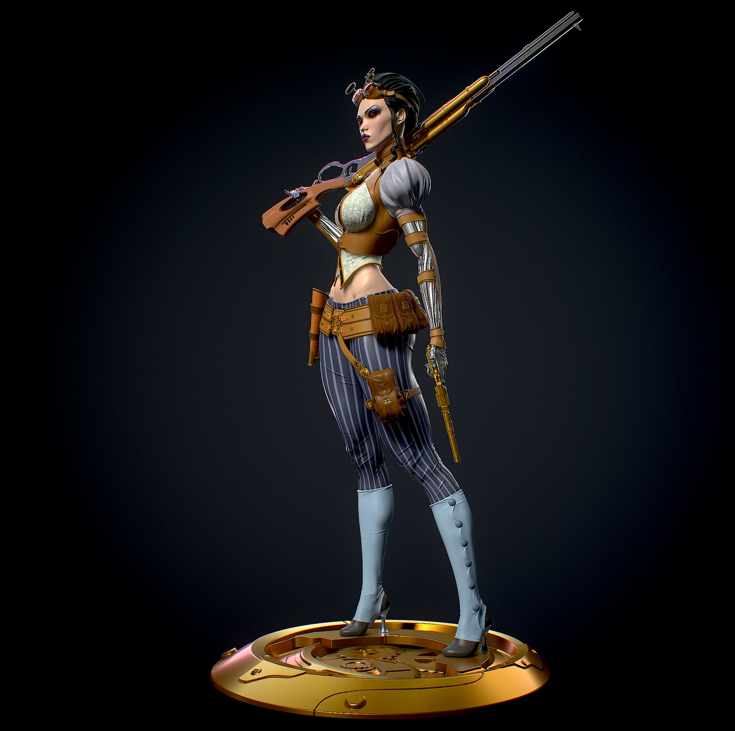 Lady Mechanika Special Edition - STL 3D Print Files - 3D Printed Garage Kit ガレージキット Resin Model Scale Figure フィギュア