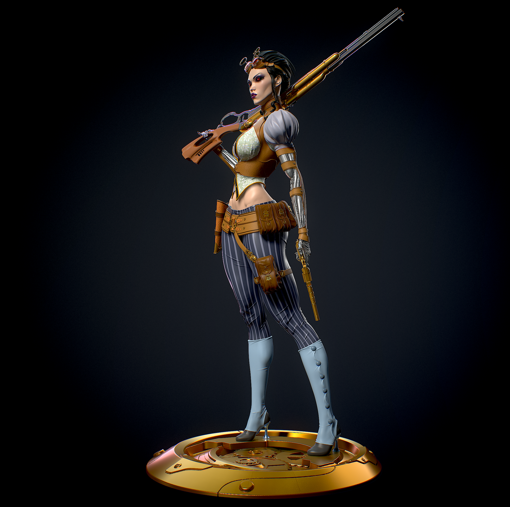 Lady Mechanika Special Edition - STL 3D Print Files - 3D Printed Garage Kit ガレージキット Resin Model Scale Figure フィギュア