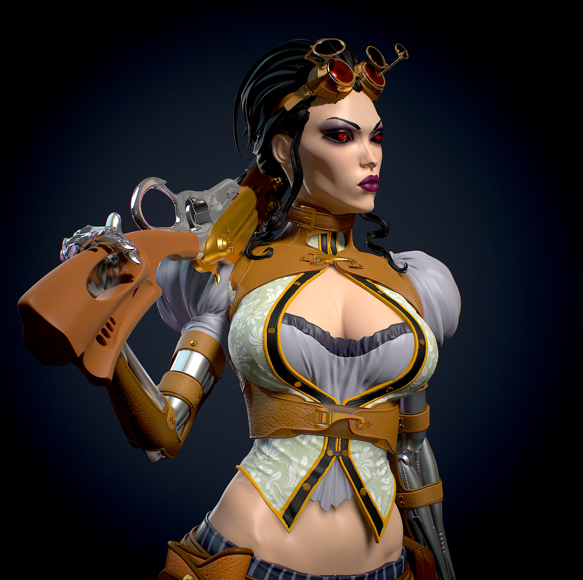 Lady Mechanika Special Edition - STL 3D Print Files - 3D Printed Garage Kit ガレージキット Resin Model Scale Figure フィギュア
