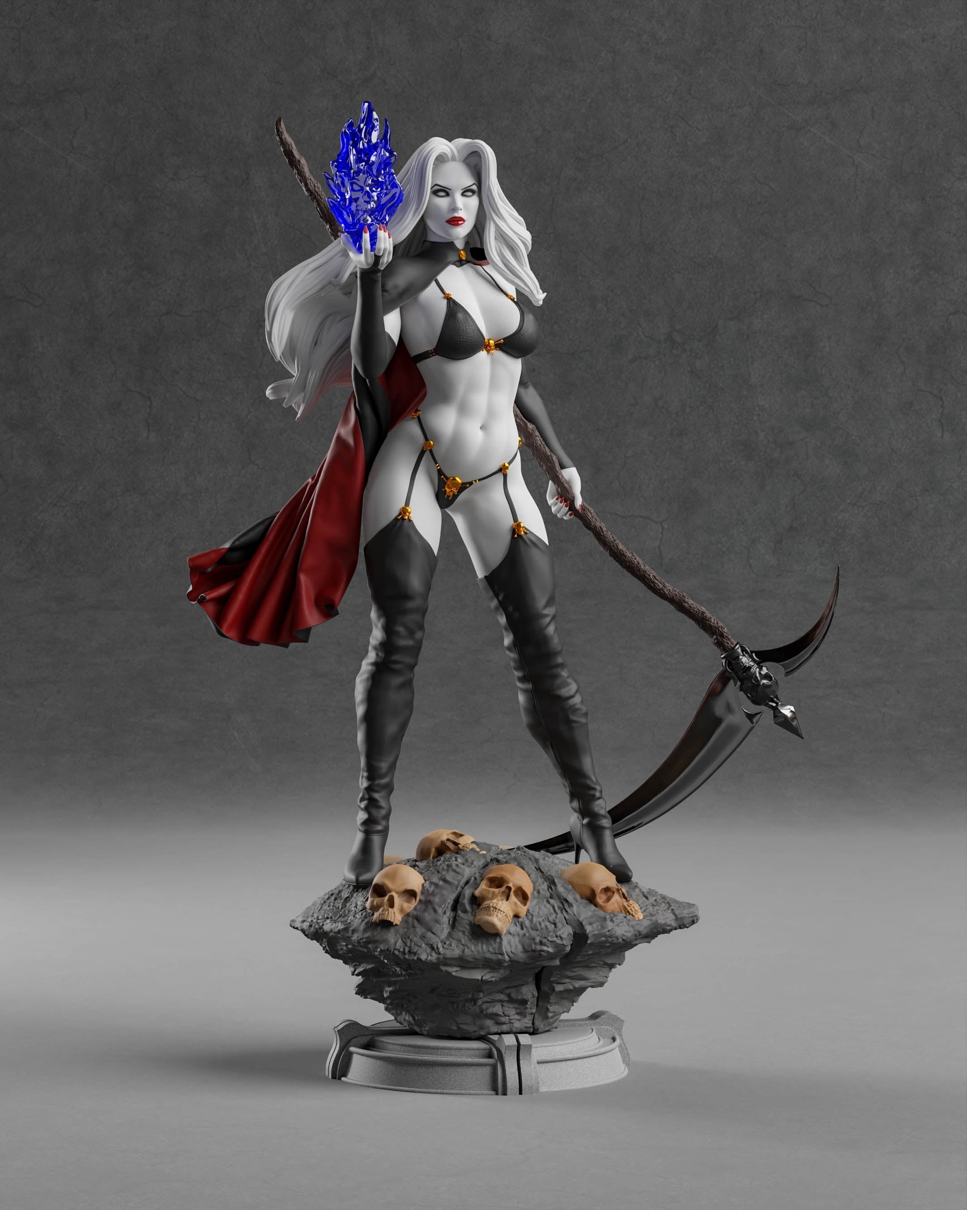 1271 Lady Death Special Edition - Marvel Comics - STL 3D Print Files - 3D Printed Garage Kit ガレージキット Resin Model Scale Figure フィギュア