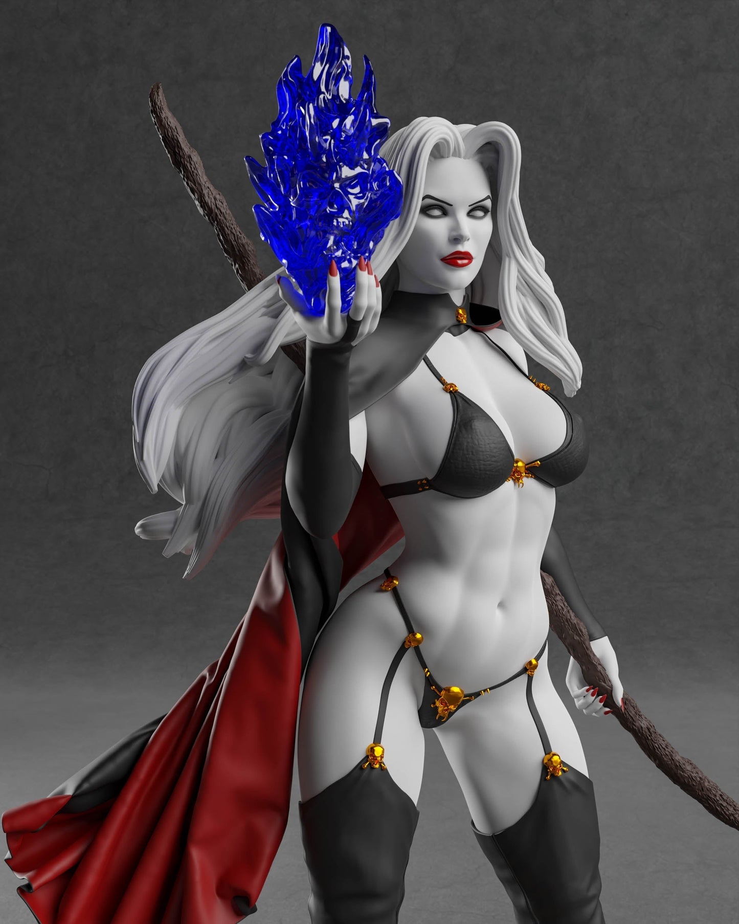 1271 Lady Death Special Edition - Marvel Comics - STL 3D Print Files - 3D Printed Garage Kit ガレージキット Resin Model Scale Figure フィギュア