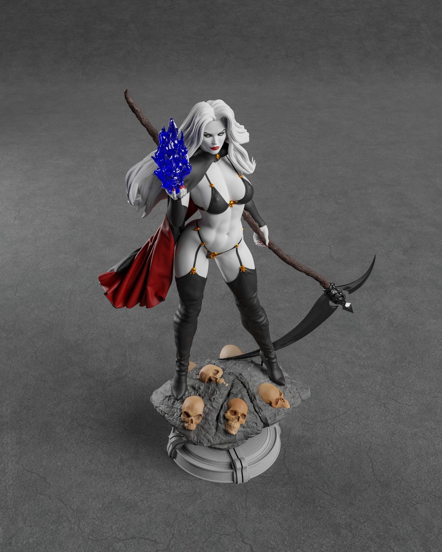 1271 Lady Death Special Edition - Marvel Comics - STL 3D Print Files - 3D Printed Garage Kit ガレージキット Resin Model Scale Figure フィギュア