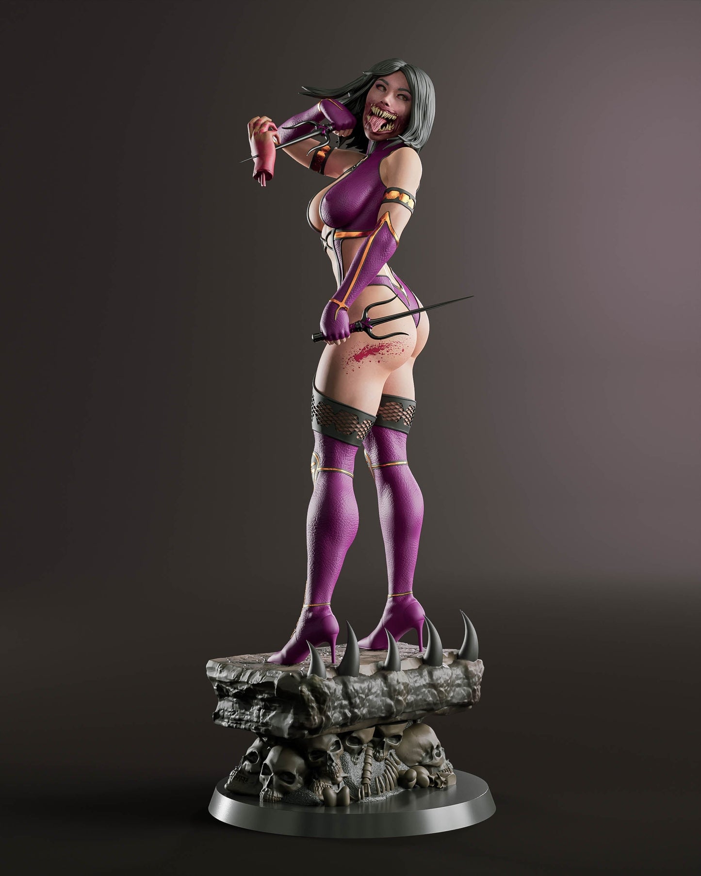 Mileena Special Edition - Mortal Kombat - STL 3D Print Files - 3D Printed Garage Kit ガレージキット Resin Model Scale Figure フィギュア