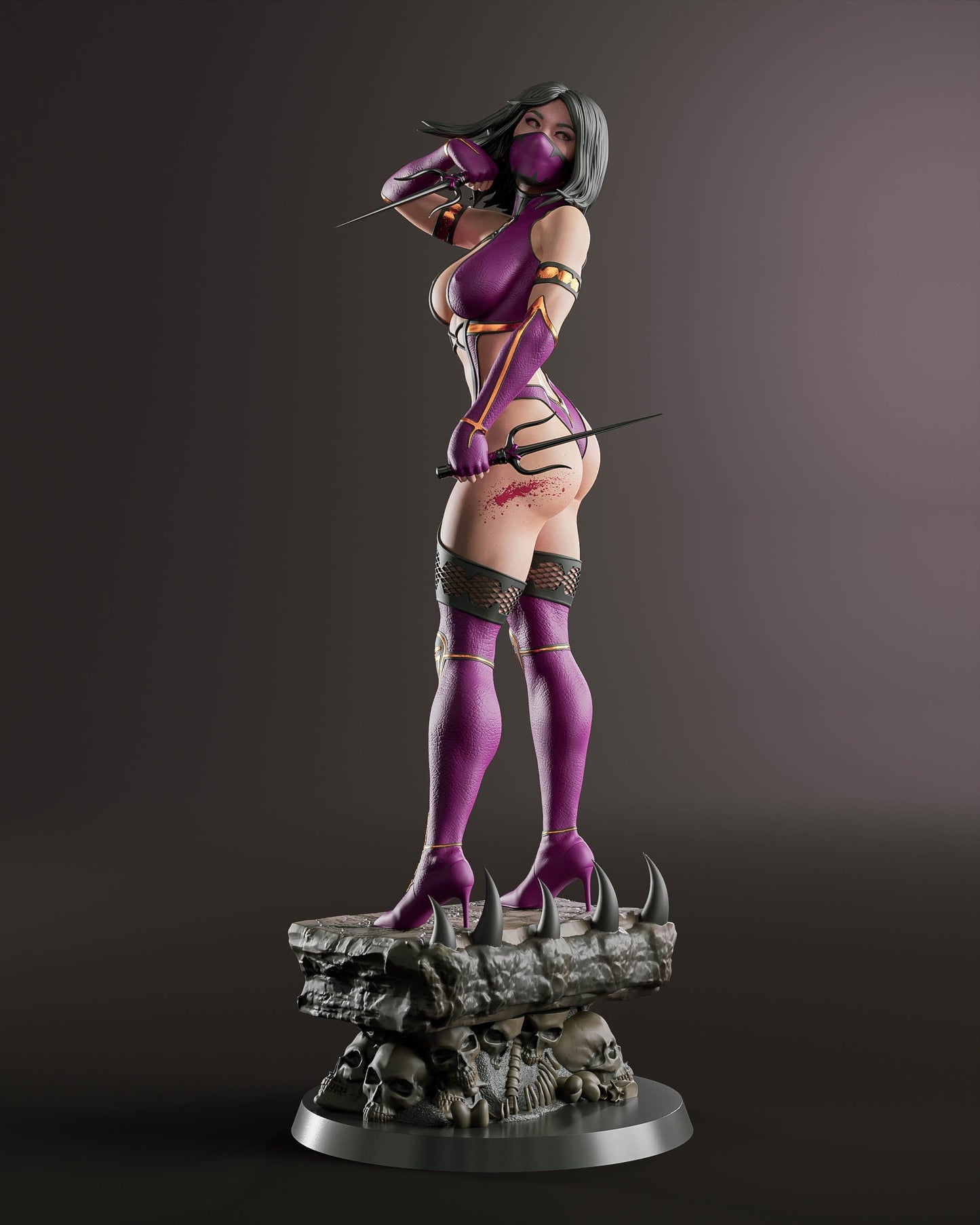 Mileena Special Edition - Mortal Kombat - STL 3D Print Files - 3D Printed Garage Kit ガレージキット Resin Model Scale Figure フィギュア
