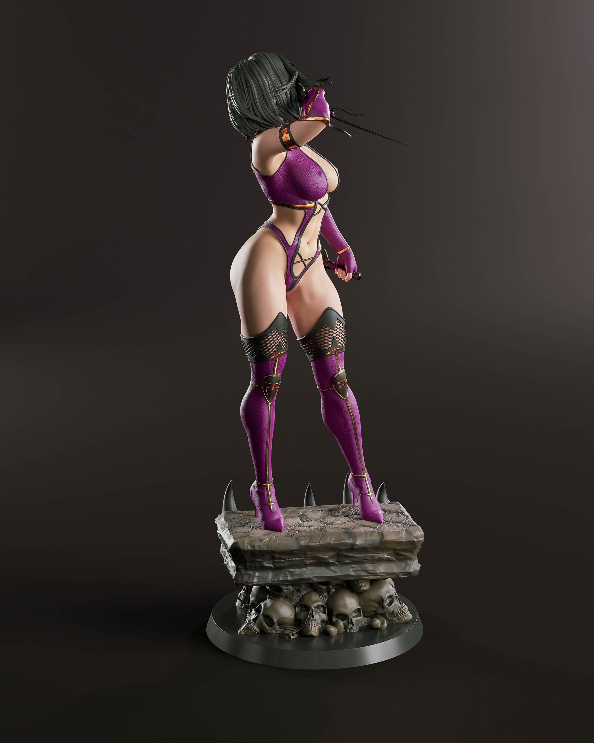 Mileena Special Edition - Mortal Kombat - STL 3D Print Files - 3D Printed Garage Kit ガレージキット Resin Model Scale Figure フィギュア