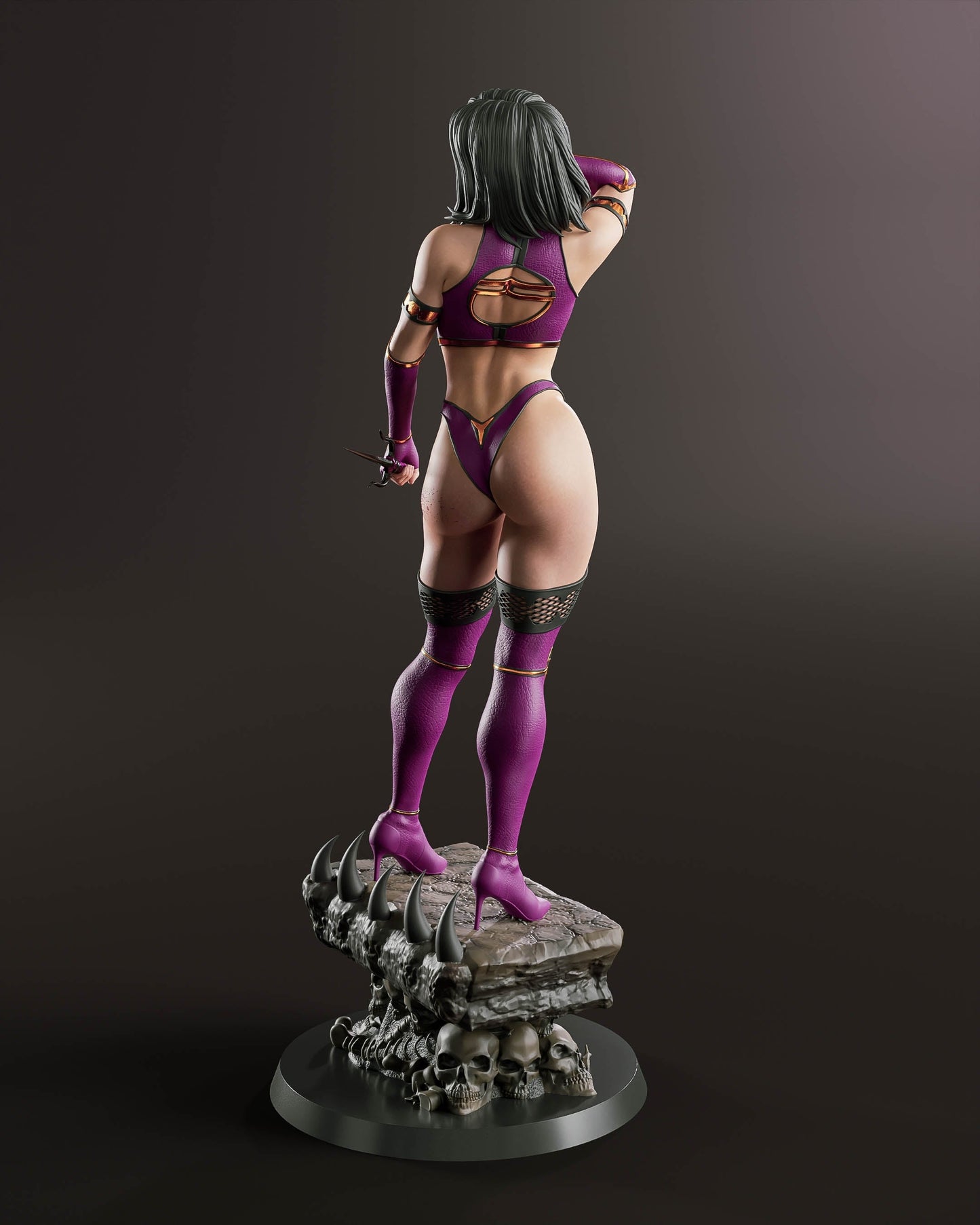 Mileena Special Edition - Mortal Kombat - STL 3D Print Files - 3D Printed Garage Kit ガレージキット Resin Model Scale Figure フィギュア