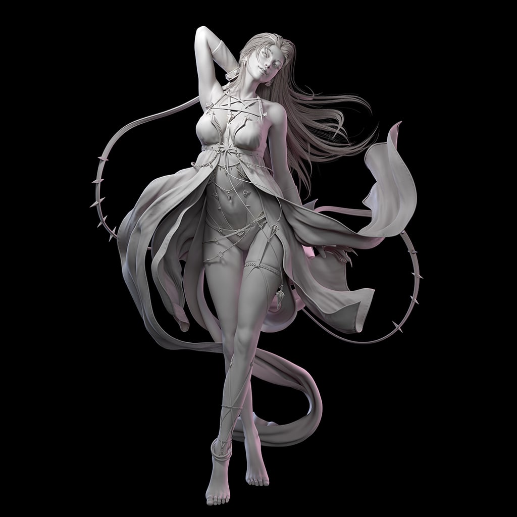 Vampire Special Edition - STL 3D Print Files - 3D Printed Garage Kit ガレージキット Resin Model Scale Figure フィギュア