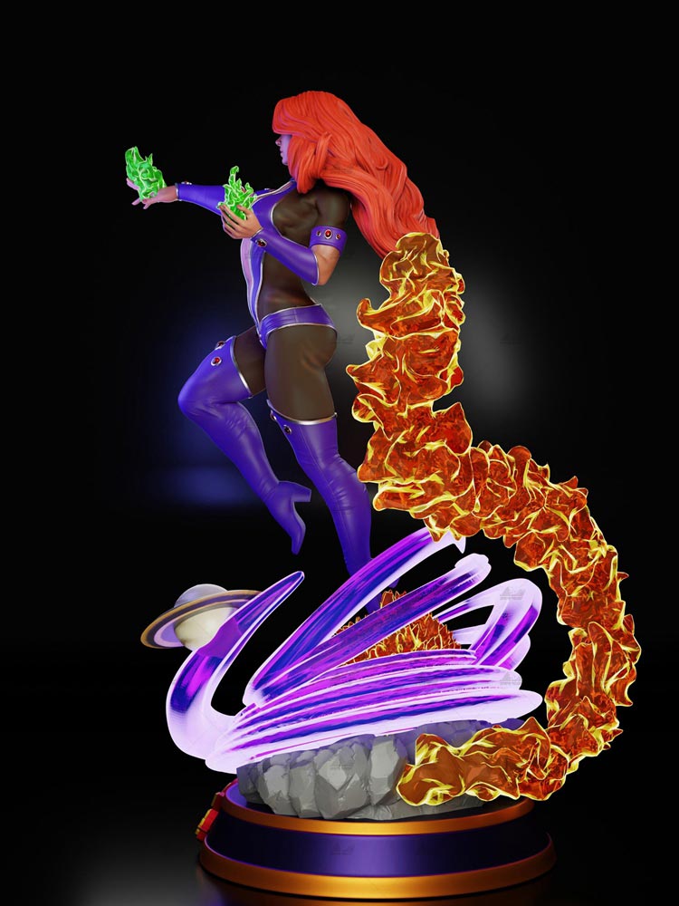 Starfire Special Edition - DC Comics - STL 3D Print Files - 3D Printed Garage Kit ガレージキット Resin Model Scale Figure フィギュア