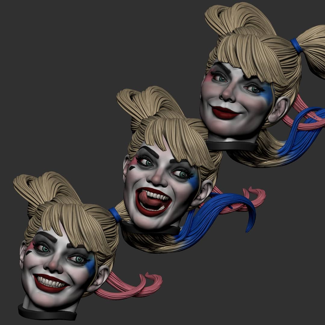 1421 Harley Quinn - DC Comics - STL 3D Print Files - 3D Printed Garage Kit ガレージキット Resin Model Scale Figure フィギュア