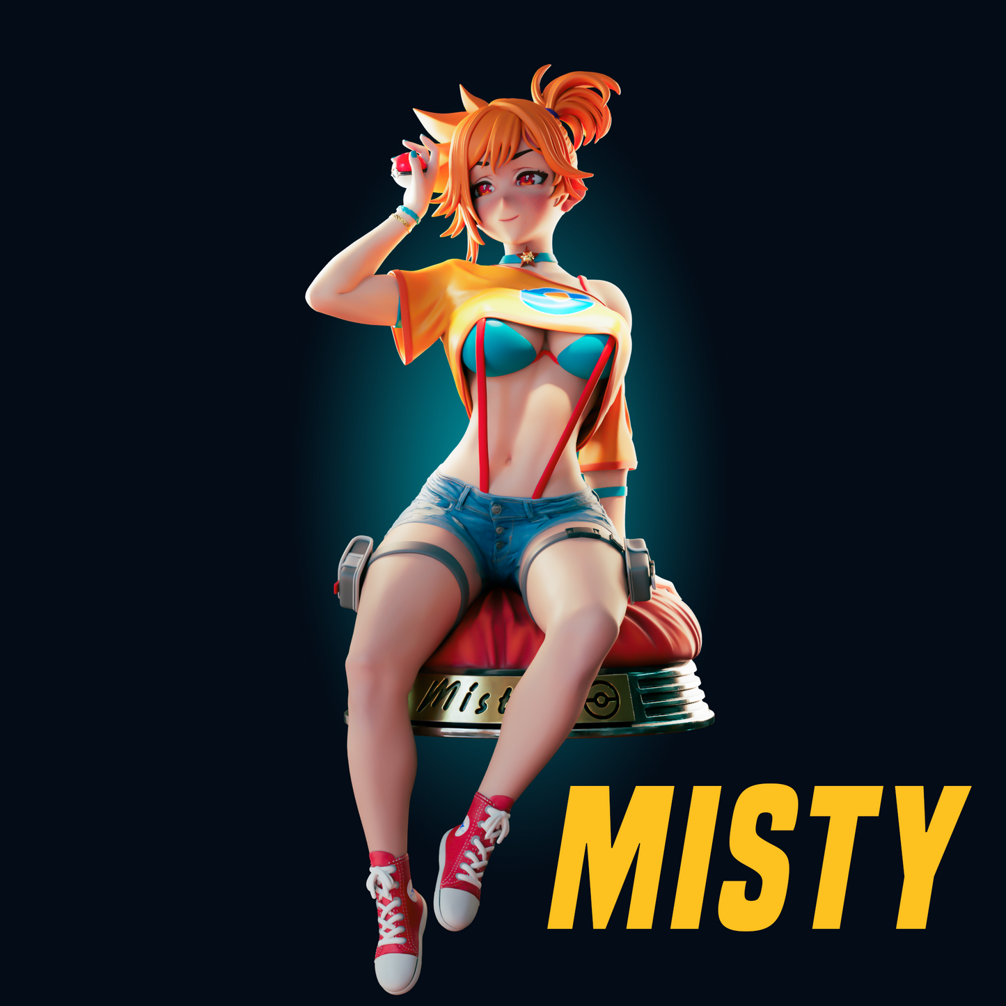 1497 Misty Special Edition - Pokemon - STL 3D Print Files - 3D Printed Garage Kit ガレージキット Resin Model Scale Figure フィギュア