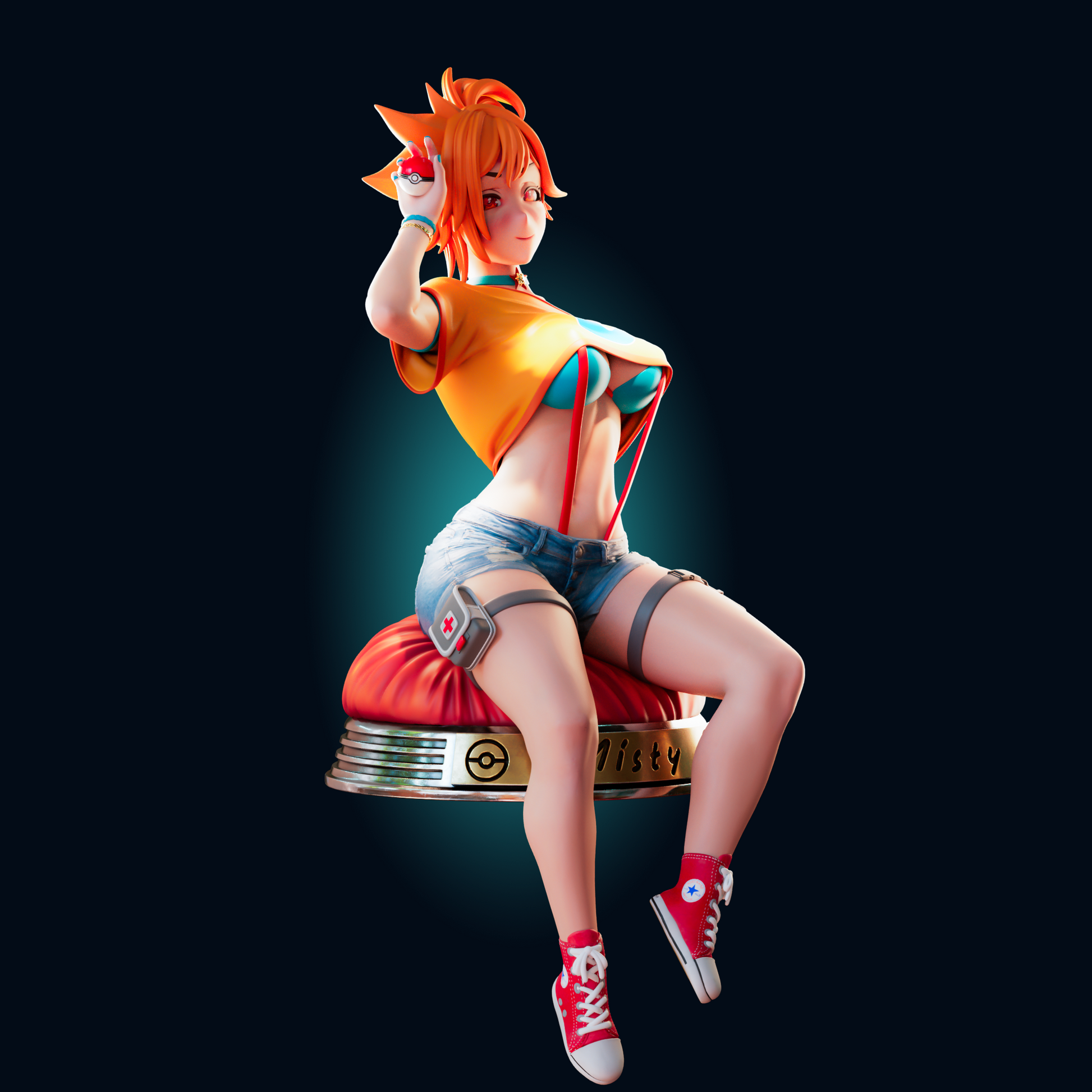 1497 Misty Special Edition - Pokemon - STL 3D Print Files - 3D Printed Garage Kit ガレージキット Resin Model Scale Figure フィギュア