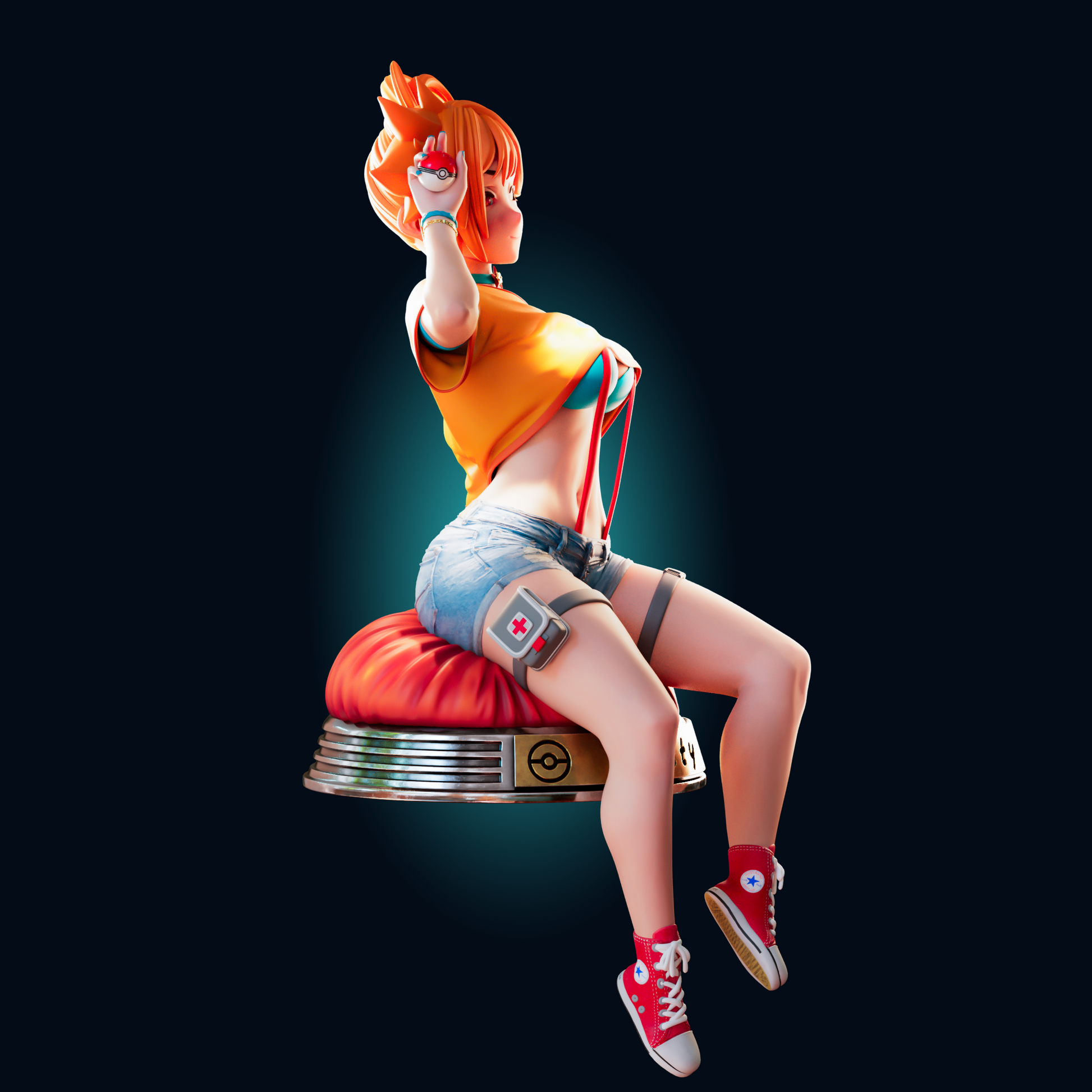 1497 Misty Special Edition - Pokemon - STL 3D Print Files - 3D Printed Garage Kit ガレージキット Resin Model Scale Figure フィギュア