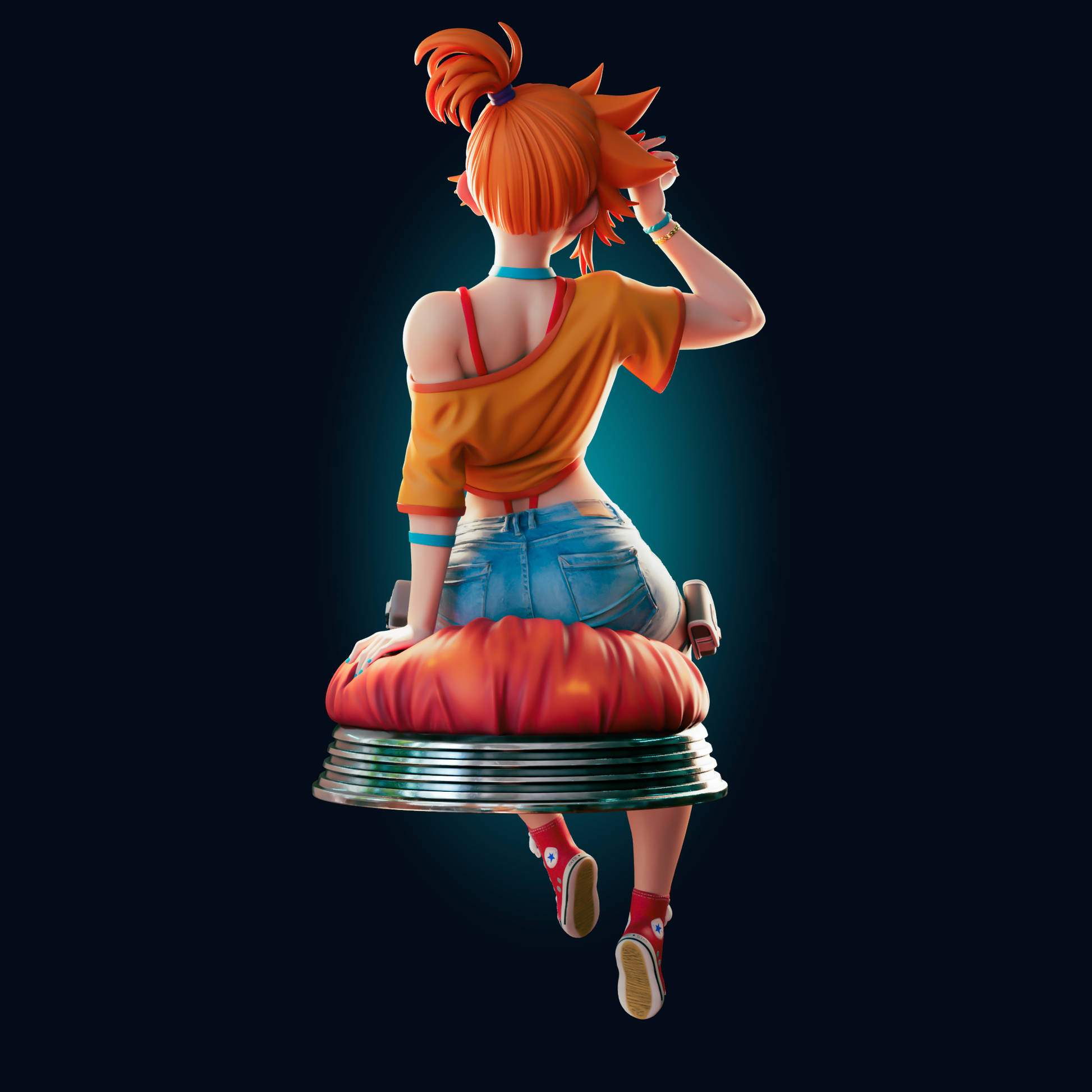 1497 Misty Special Edition - Pokemon - STL 3D Print Files - 3D Printed Garage Kit ガレージキット Resin Model Scale Figure フィギュア