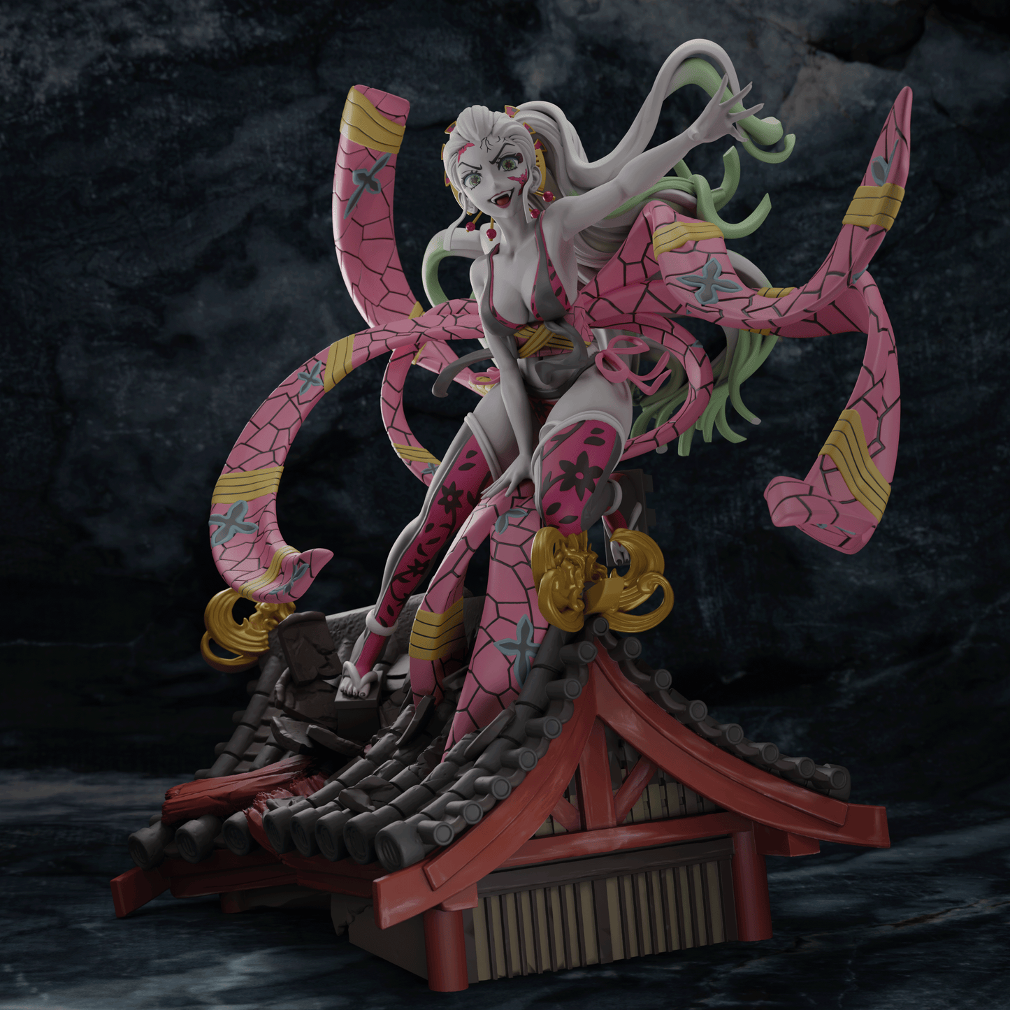 Daki Kimono - Kimetsu no Yaiba 1/8 Scale - 3D Printed Garage Kit ガレージキット Resin Model Scale Figure フィギュア