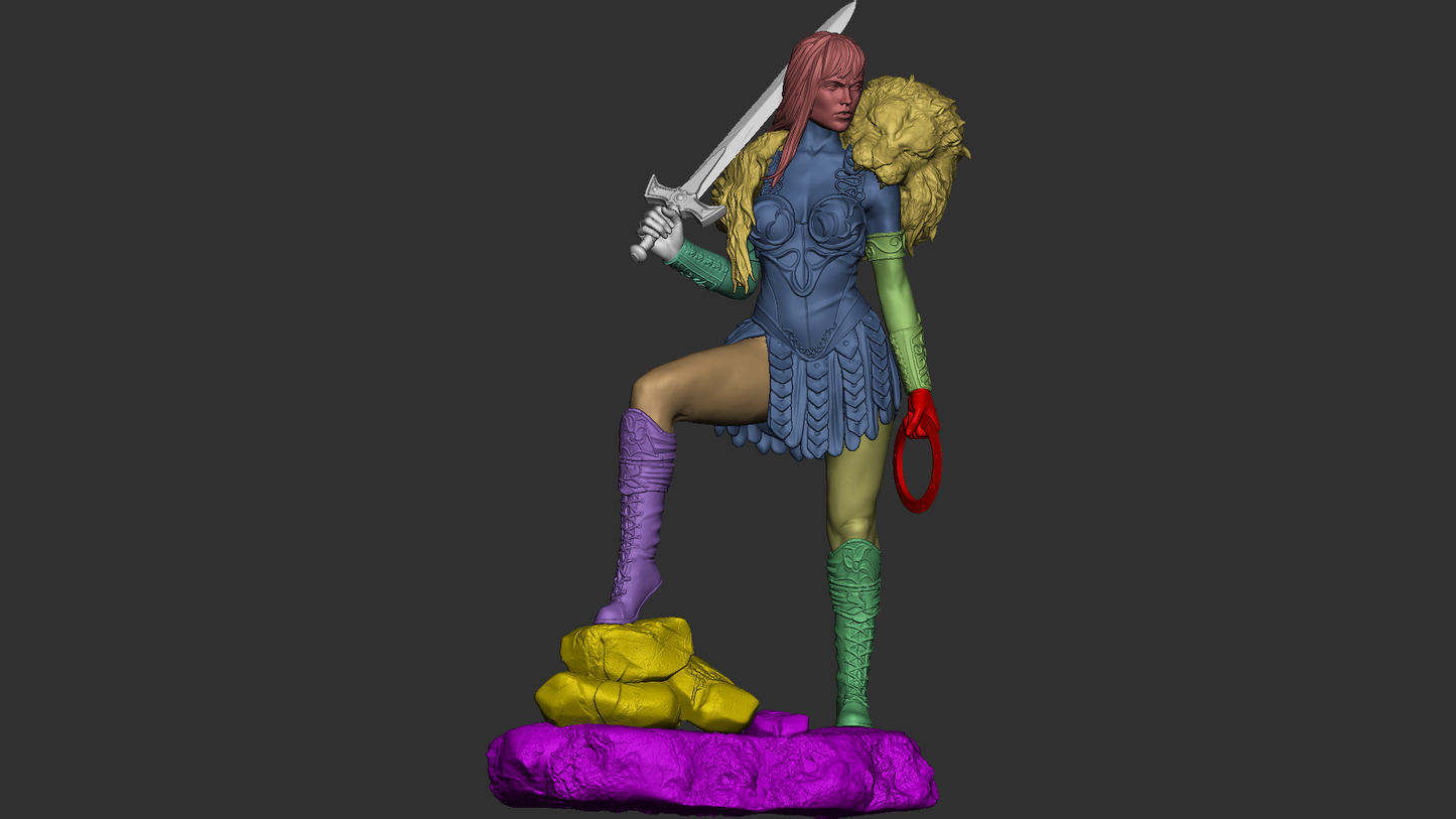 Xena - Warrior Princess 1/8 Scale - 3D Printed Garage Kit ガレージキット Resin Model Scale Figure フィギュア