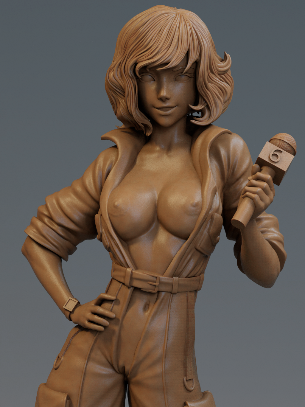 1477 April O'Neil Special Edition - TMNT - STL 3D Print Files - 3D Printed Garage Kit ガレージキット Resin Model Scale Figure フィギュア