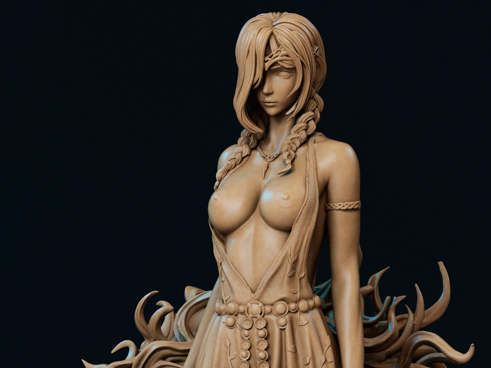 1562 Queen Marika Special Edition - Elden Ring - STL 3D Print Files - 3D Printed Garage Kit ガレージキット Resin Model Scale Figure フィギュア