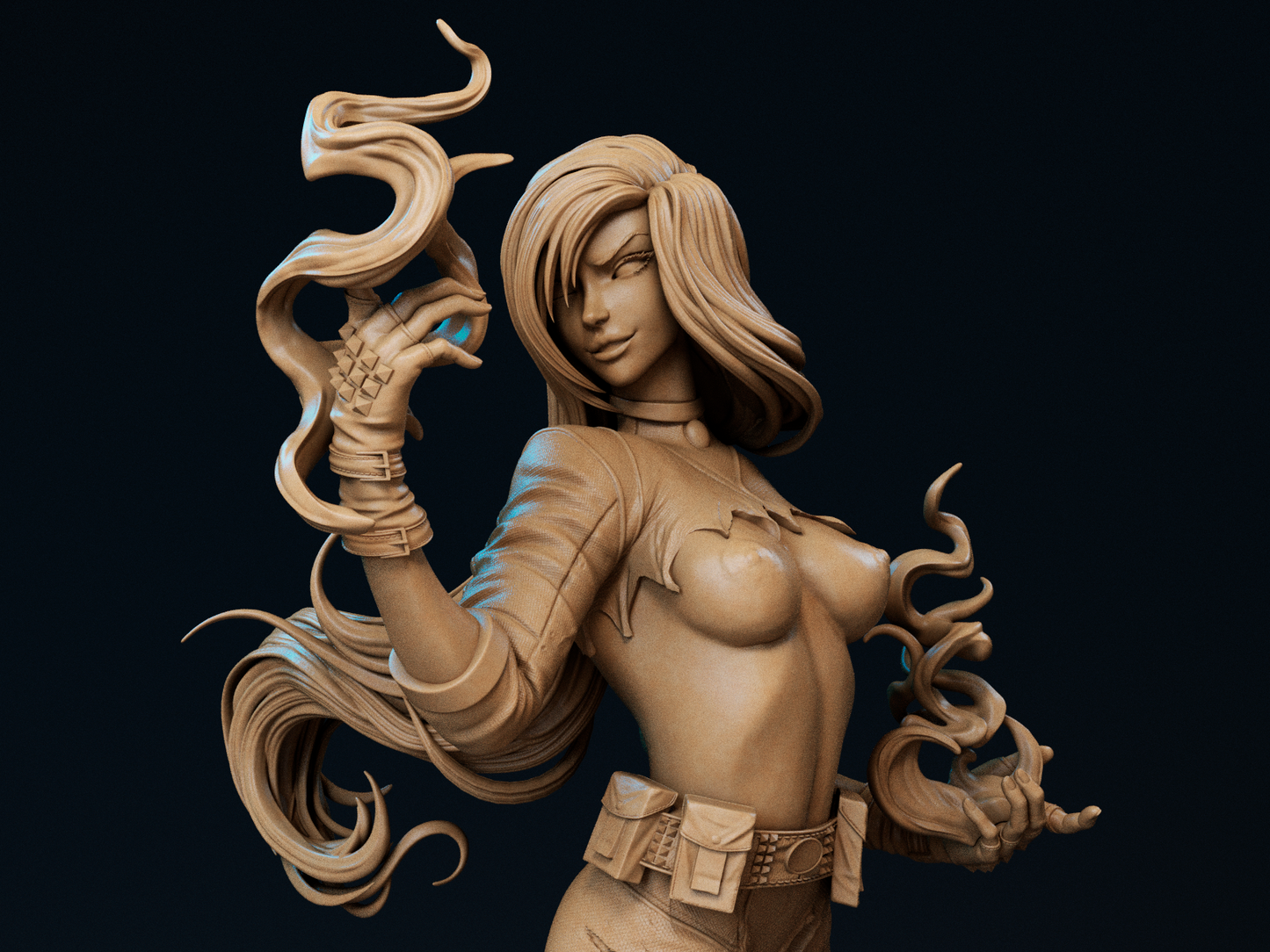 1563 Shego Special Edition - Kim Possible - STL 3D Print Files - 3D Printed Garage Kit ガレージキット Resin Model Scale Figure フィギュア