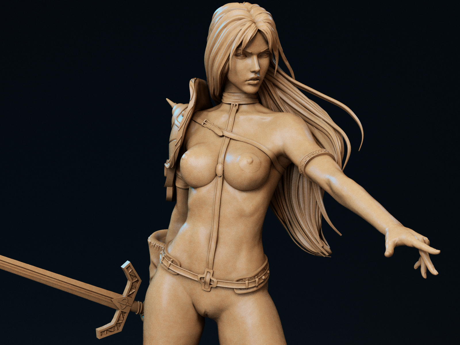 1565 Taarna Special Edition - Heavy Metal - STL 3D Print Files - 3D Printed Garage Kit ガレージキット Resin Model Scale Figure フィギュア