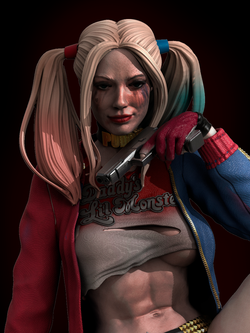 1567 Harley Quinn Special Edition - DC Comics - STL 3D Print Files - 3D Printed Garage Kit ガレージキット Resin Model Scale Figure フィギュア
