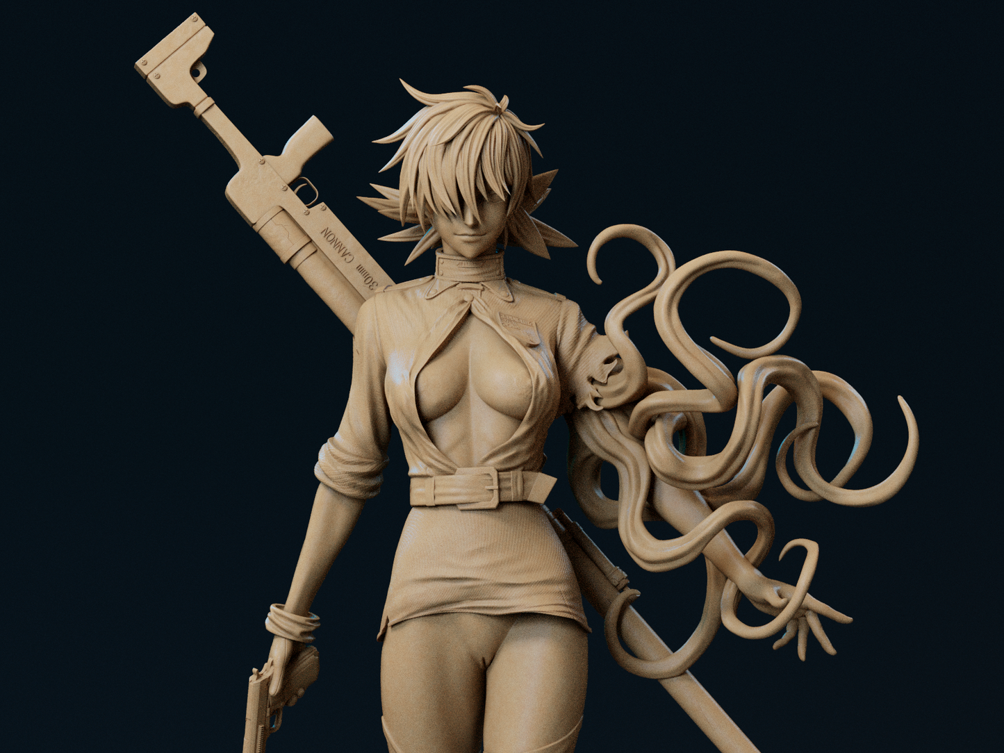 1479 Seras Victoria Special Edition - Hellsing - STL 3D Print Files - 3D Printed Garage Kit ガレージキット Resin Model Scale Figure フィギュア