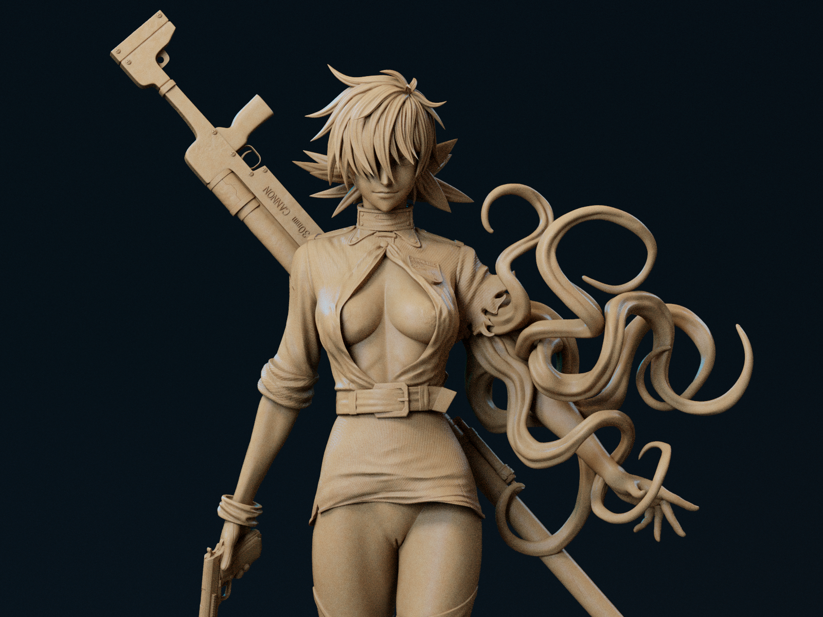 1479 Seras Victoria Special Edition - Hellsing - STL 3D Print Files - 3D Printed Garage Kit ガレージキット Resin Model Scale Figure フィギュア