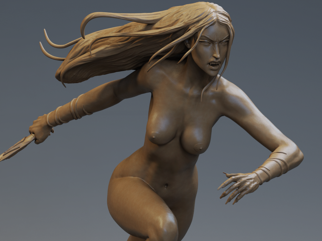 1309 Vampire Special Edition - STL 3D Print Files - 3D Printed Garage Kit ガレージキット Resin Model Scale Figure フィギュア
