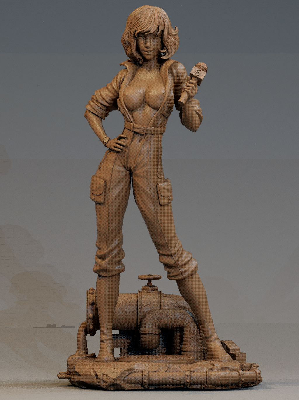 1477 April O'Neil Special Edition - TMNT - STL 3D Print Files - 3D Printed Garage Kit ガレージキット Resin Model Scale Figure フィギュア