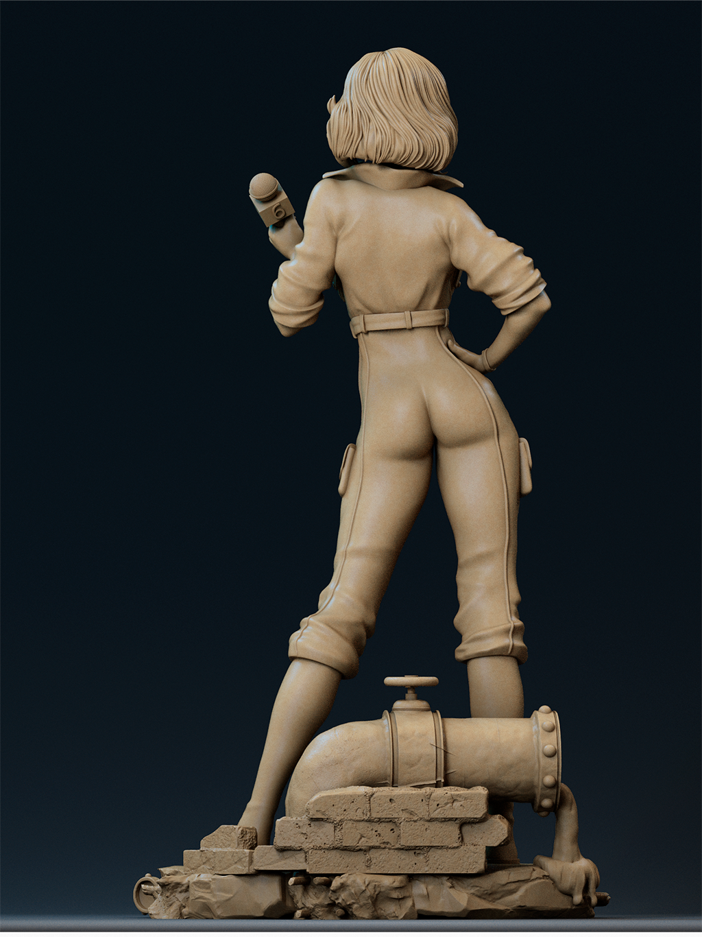 1477 April O'Neil Special Edition - TMNT - STL 3D Print Files - 3D Printed Garage Kit ガレージキット Resin Model Scale Figure フィギュア