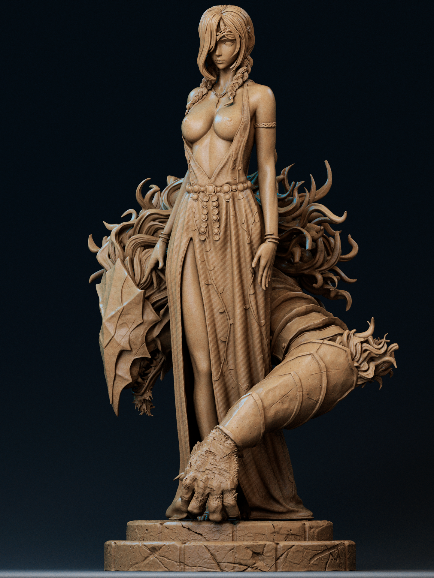 1562 Queen Marika Special Edition - Elden Ring - STL 3D Print Files - 3D Printed Garage Kit ガレージキット Resin Model Scale Figure フィギュア