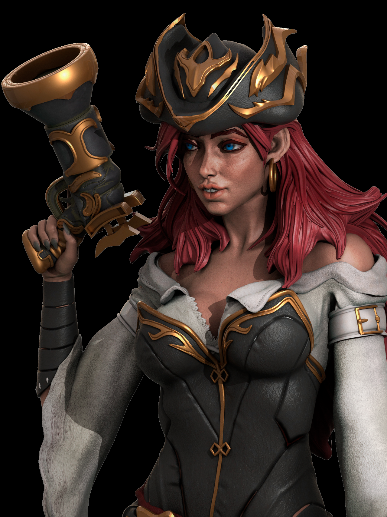 Miss Fortune Special Edition - League of Legends - STL 3D Print Files - 3D Printed Garage Kit ガレージキット Resin Model Scale Figure フィギュア