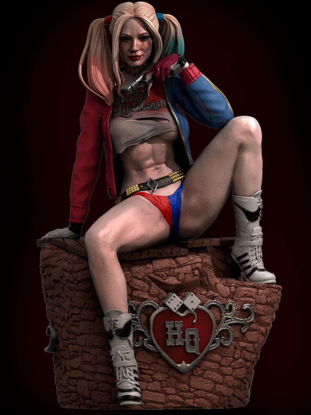 1567 Harley Quinn Special Edition - DC Comics - STL 3D Print Files - 3D Printed Garage Kit ガレージキット Resin Model Scale Figure フィギュア