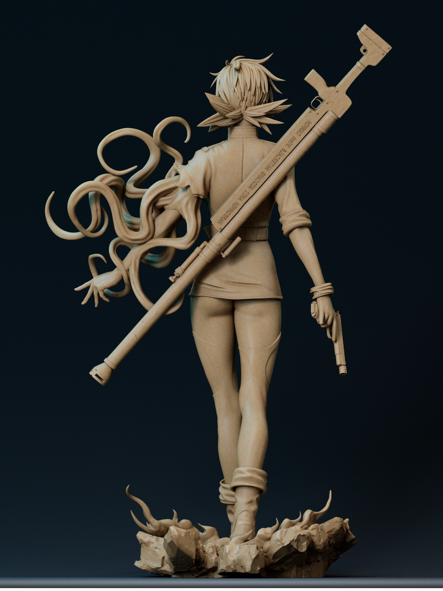 1479 Seras Victoria Special Edition - Hellsing - STL 3D Print Files - 3D Printed Garage Kit ガレージキット Resin Model Scale Figure フィギュア