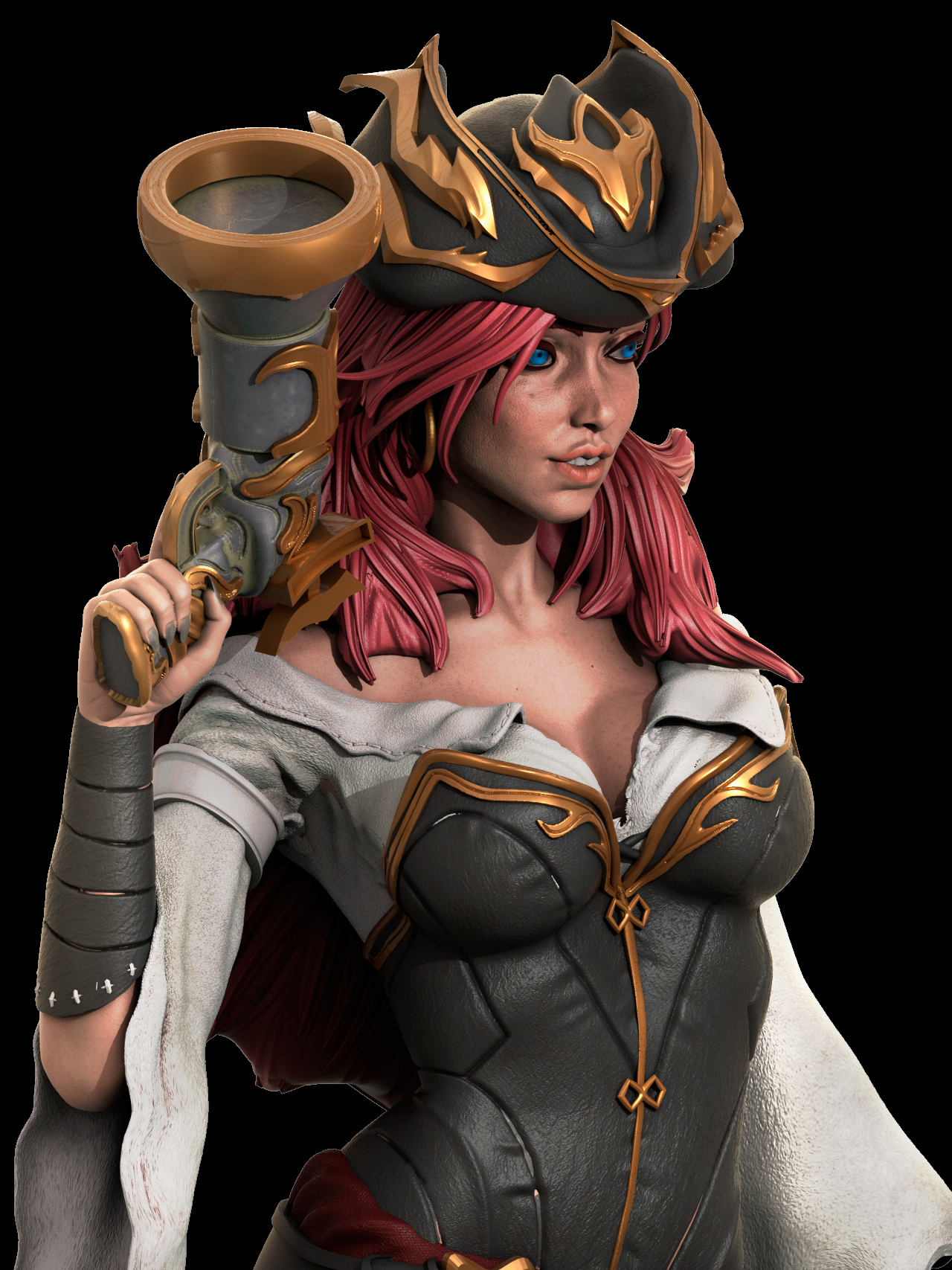 Miss Fortune Special Edition - League of Legends - STL 3D Print Files - 3D Printed Garage Kit ガレージキット Resin Model Scale Figure フィギュア