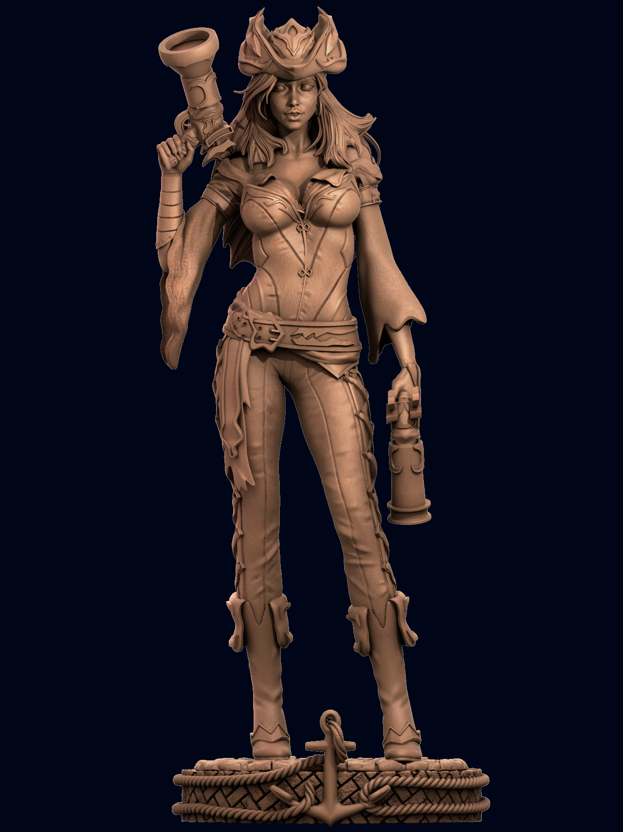 Miss Fortune Special Edition - League of Legends - STL 3D Print Files - 3D Printed Garage Kit ガレージキット Resin Model Scale Figure フィギュア
