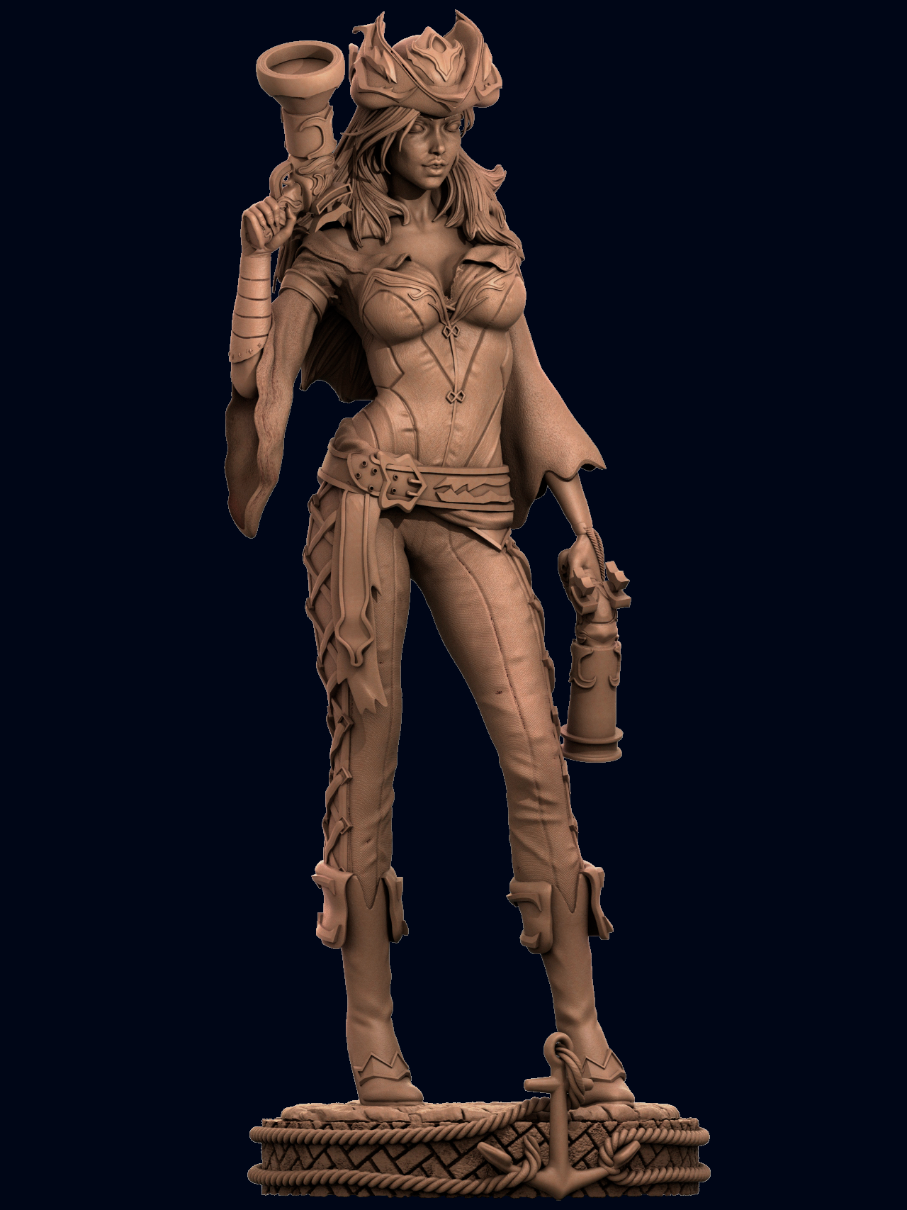 Miss Fortune Special Edition - League of Legends - STL 3D Print Files - 3D Printed Garage Kit ガレージキット Resin Model Scale Figure フィギュア
